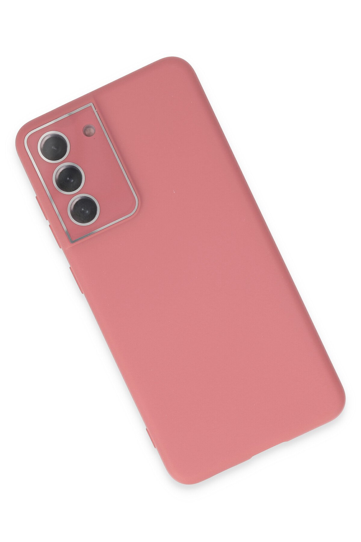 Newface Samsung Galaxy S21 FE Kılıf Platin Silikon - Mavi