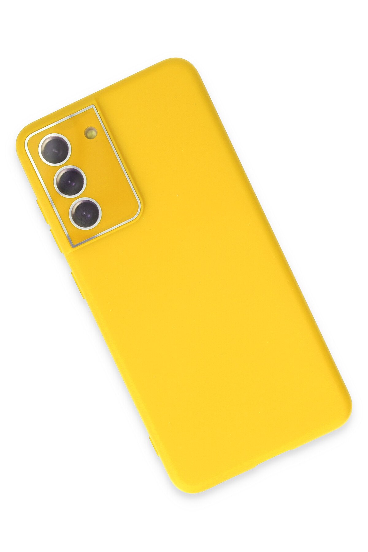 Newface Samsung Galaxy S21 FE Kılıf Nano içi Kadife Silikon - Lacivert