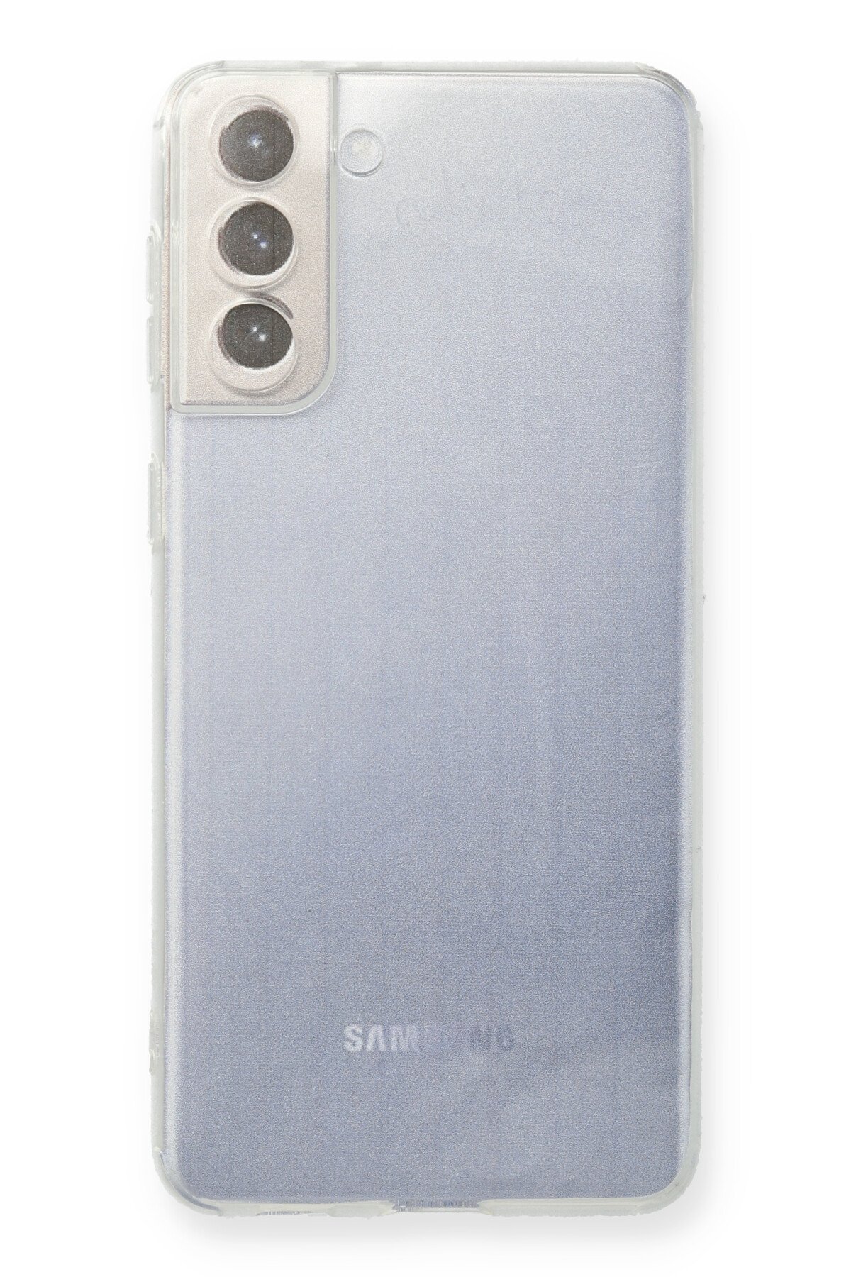 Newface Samsung Galaxy S21 FE Kılıf Platin Silikon - Mavi