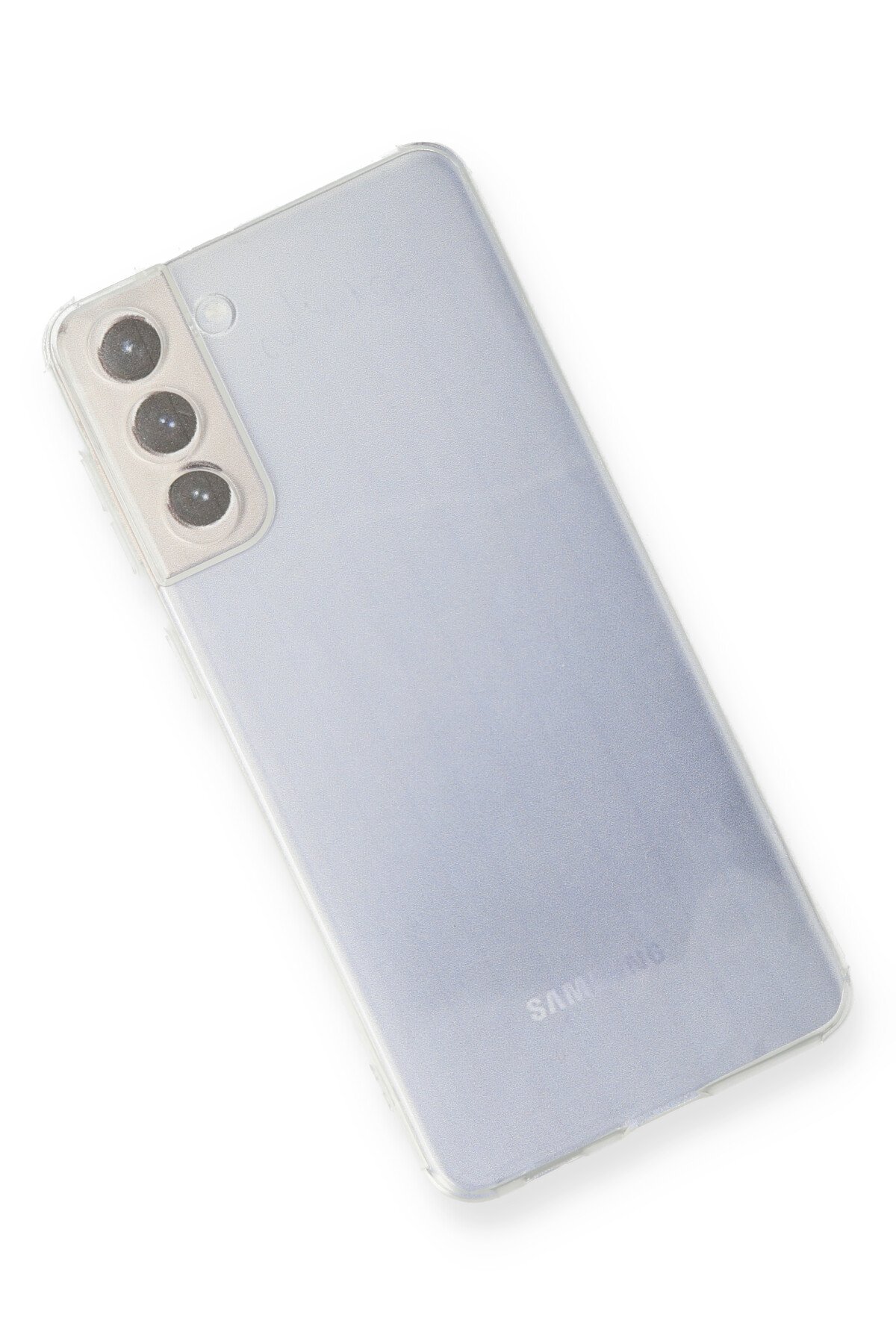 Newface Samsung Galaxy S21 FE Kılıf Platin Silikon - Mavi