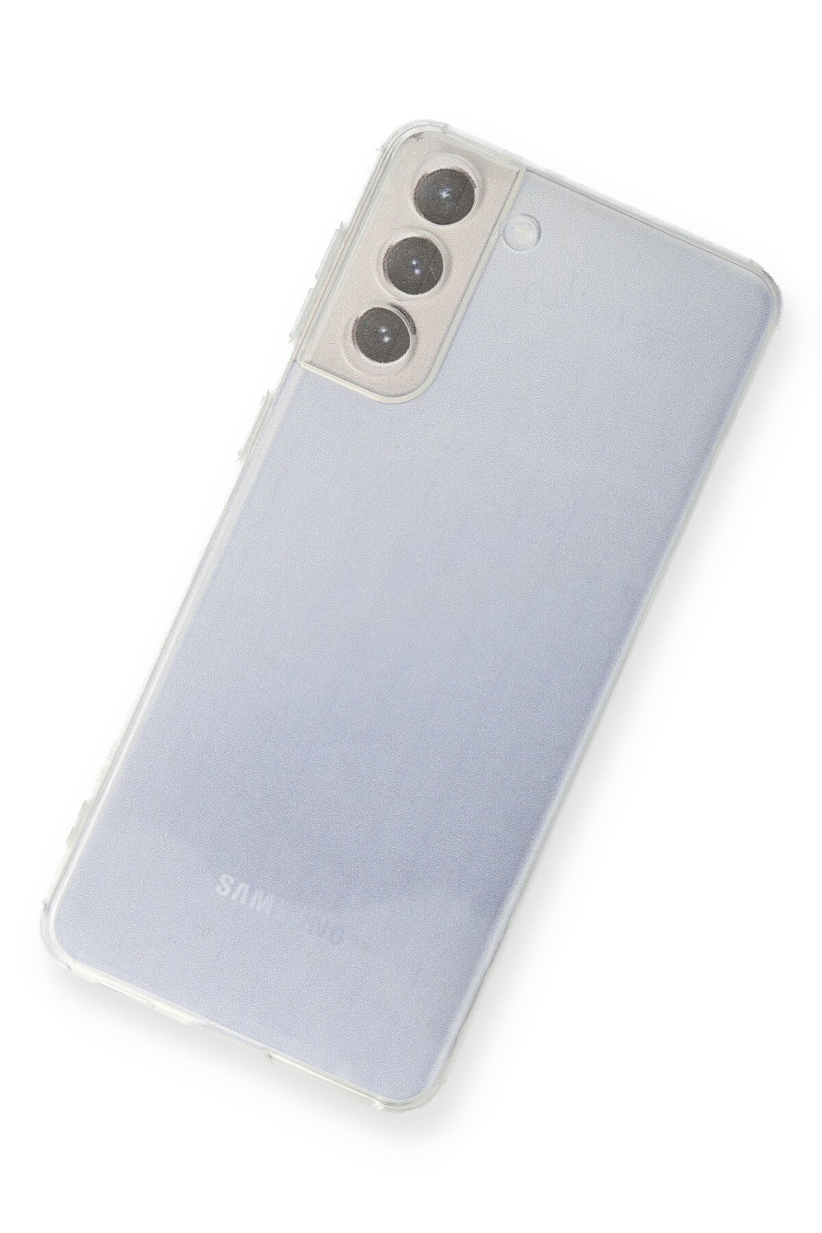 Newface Samsung Galaxy S21 FE Kılıf Platin Silikon - Mavi