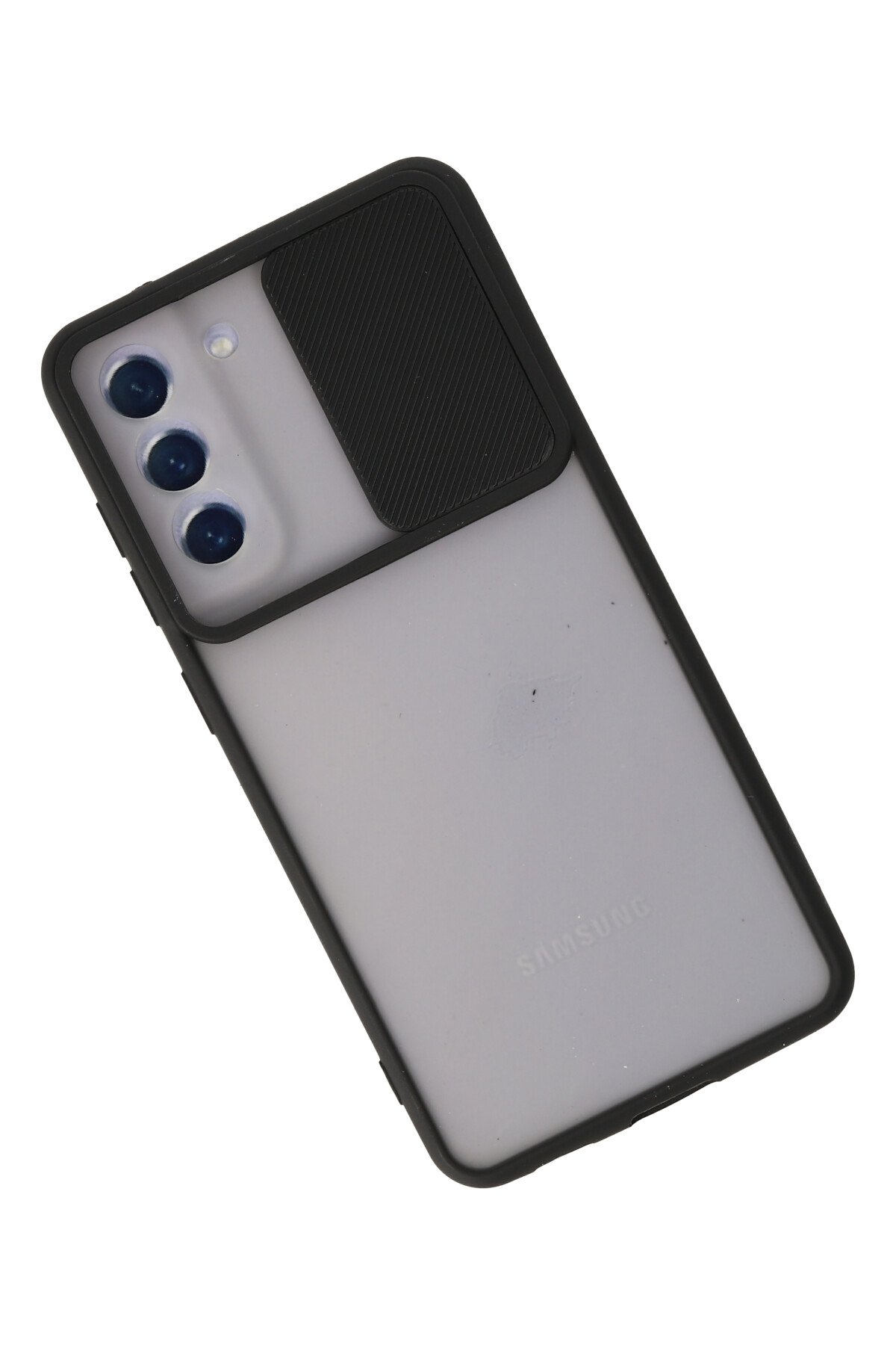 Newface Samsung Galaxy S21 FE Kılıf Nano içi Kadife  Silikon - Gri