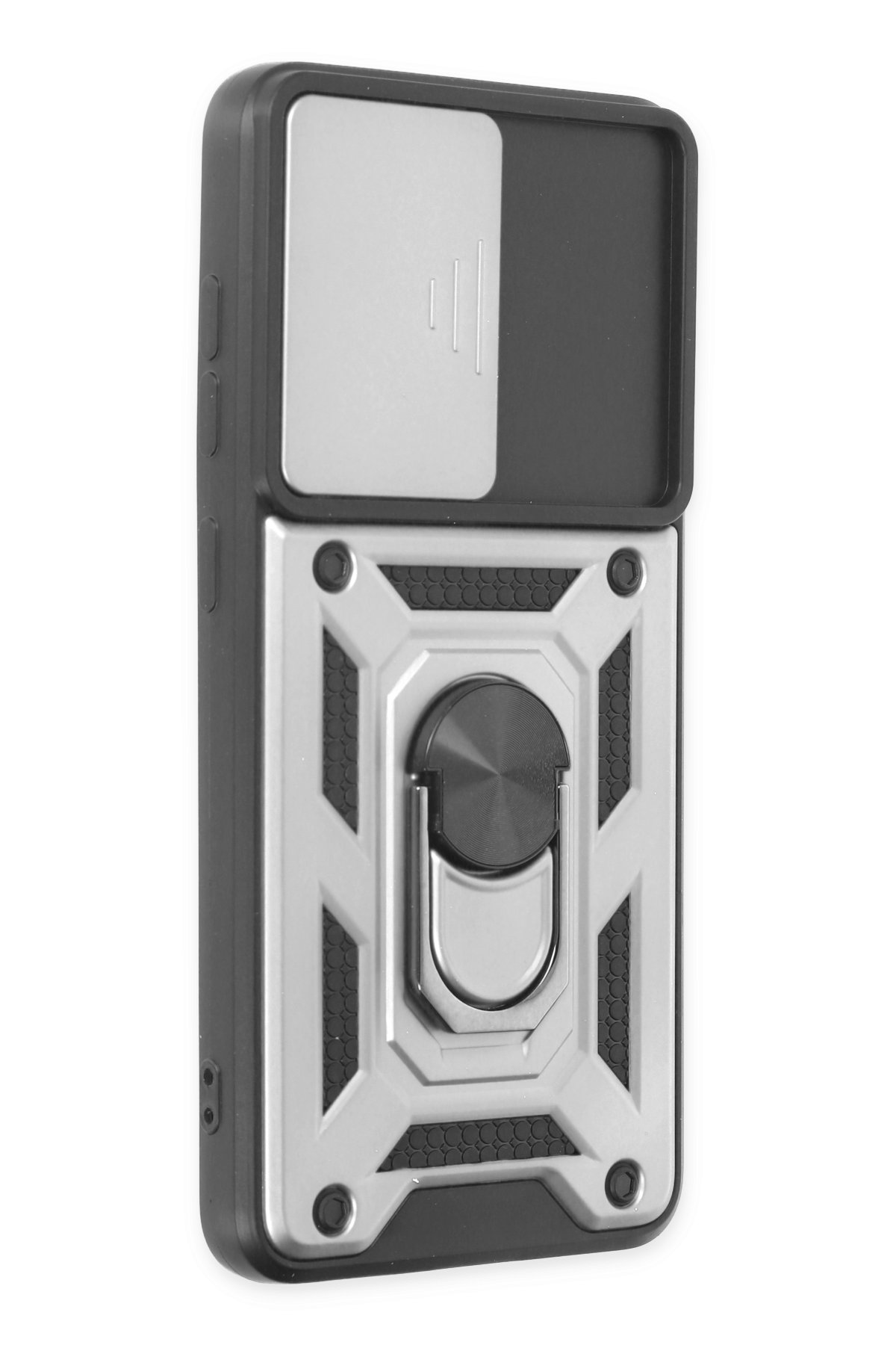 Newface Samsung Galaxy S21 FE Kılıf Palm Buzlu Kamera Sürgülü Silikon - Pembe