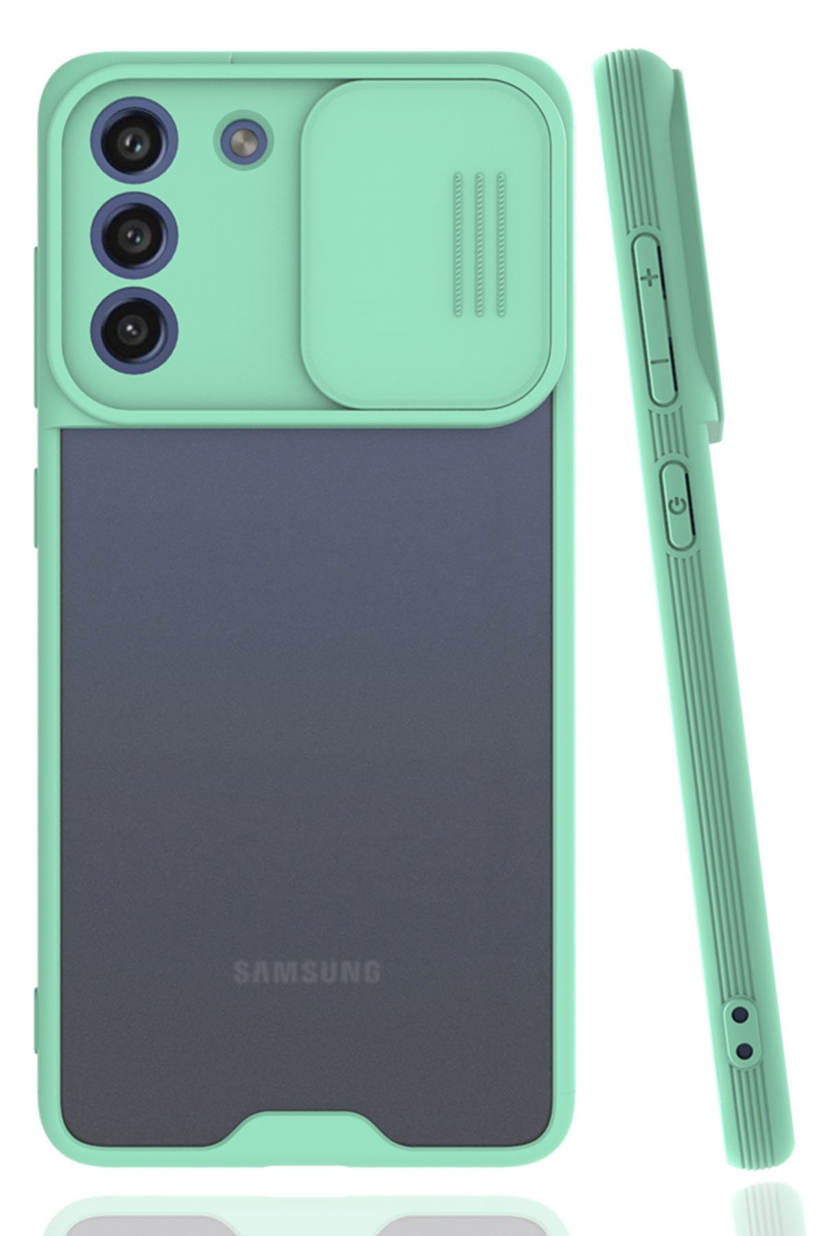 Newface Samsung Galaxy S21 FE Kılıf Nano içi Kadife  Silikon - Siyah