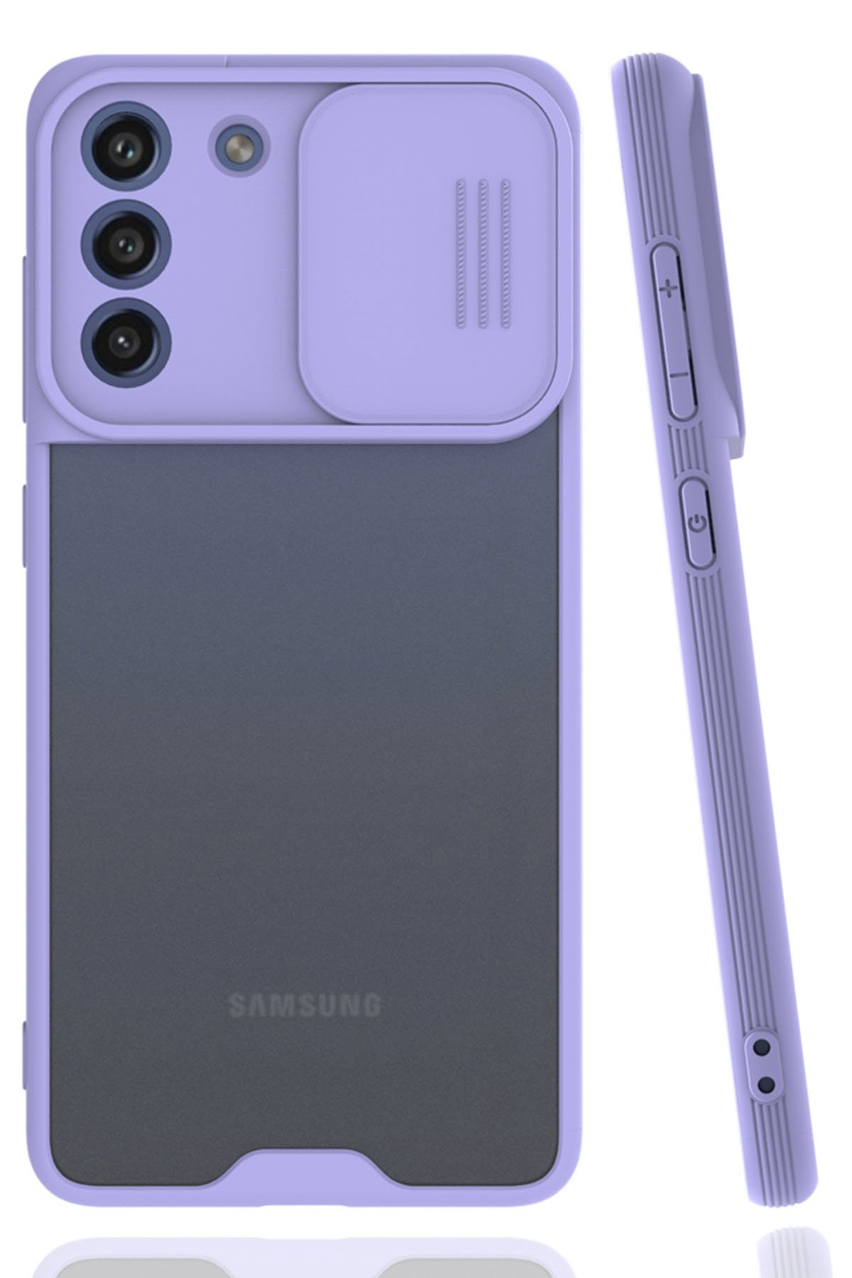 Newface Samsung Galaxy S21 FE Kılıf Zuma Kartvizitli Yüzüklü Silikon - Lacivert