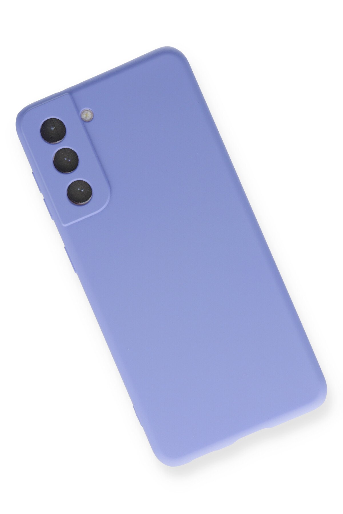 Newface Samsung Galaxy S21 FE Kılıf Platin Kamera Koruma Silikon - Sarı