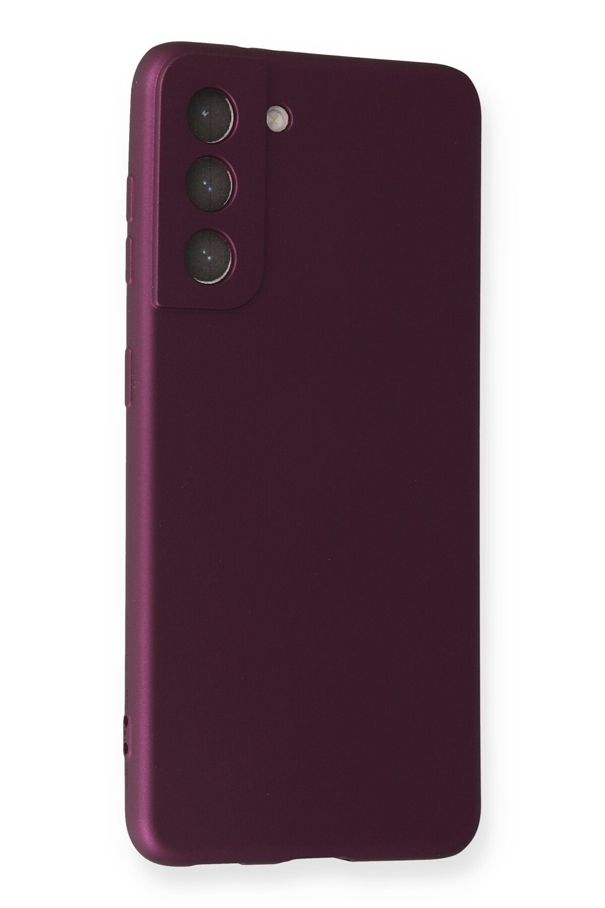 Newface Samsung Galaxy S21 FE Kılıf Montreal Yüzüklü Silikon Kapak - Buz Mavi