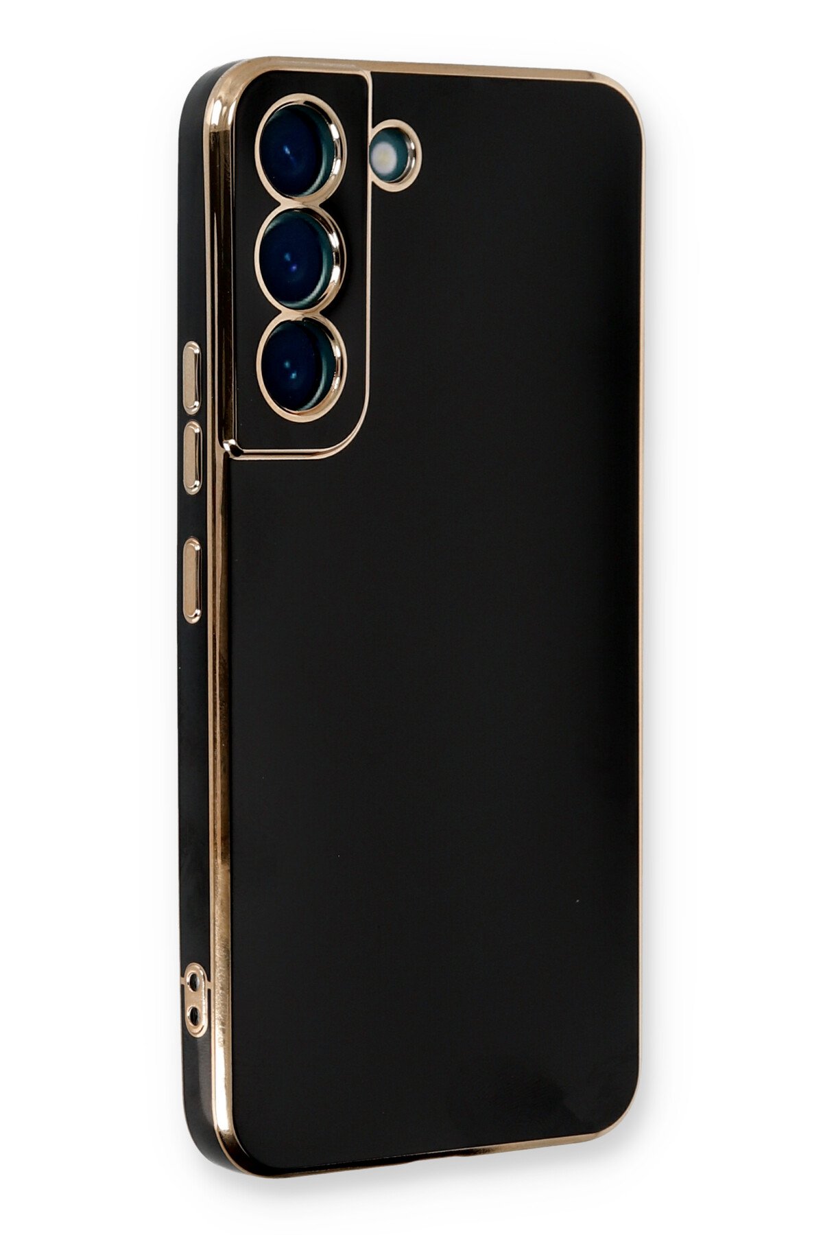 Newface Samsung Galaxy S21 FE Kılıf Platin Kamera Koruma Silikon - Pembe