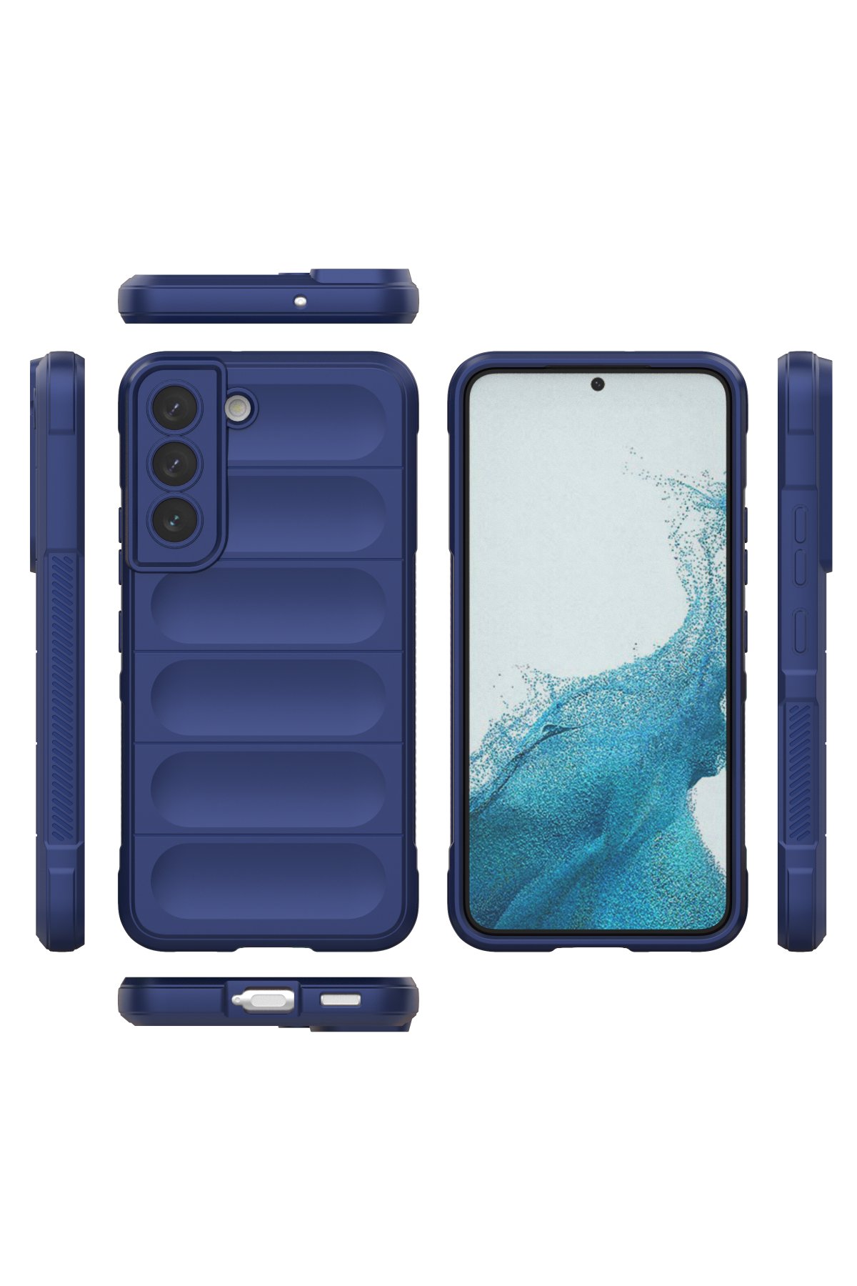 Newface Samsung Galaxy S21 Kılıf Auto Focus Kapak - Lacivert