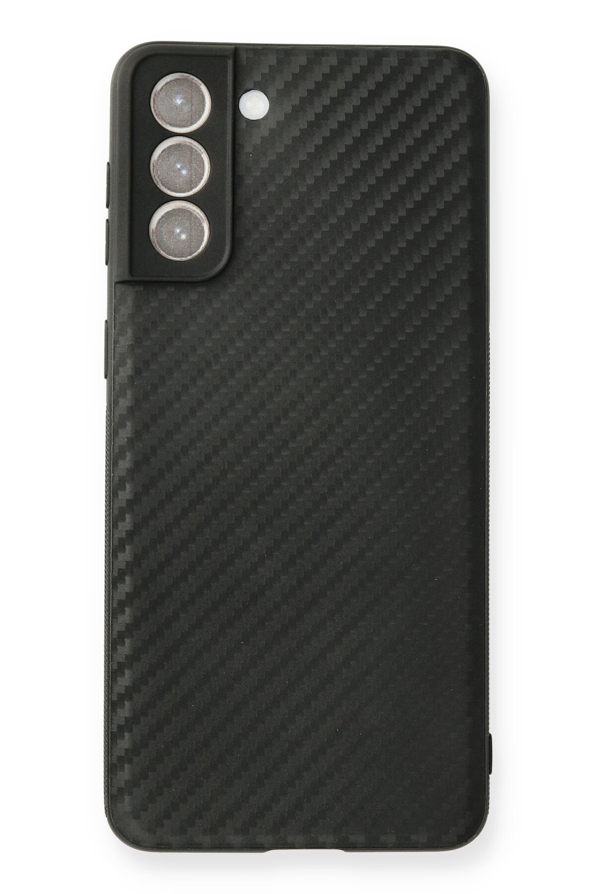Newface Samsung Galaxy S21 Plus Kılıf Nano içi Kadife  Silikon - Kırmızı
