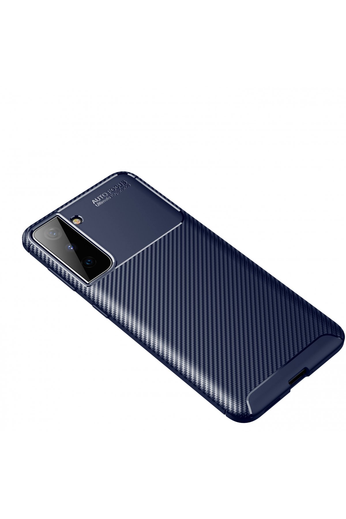 Newface Samsung Galaxy S21 Plus Kılıf Nano içi Kadife  Silikon - Turuncu