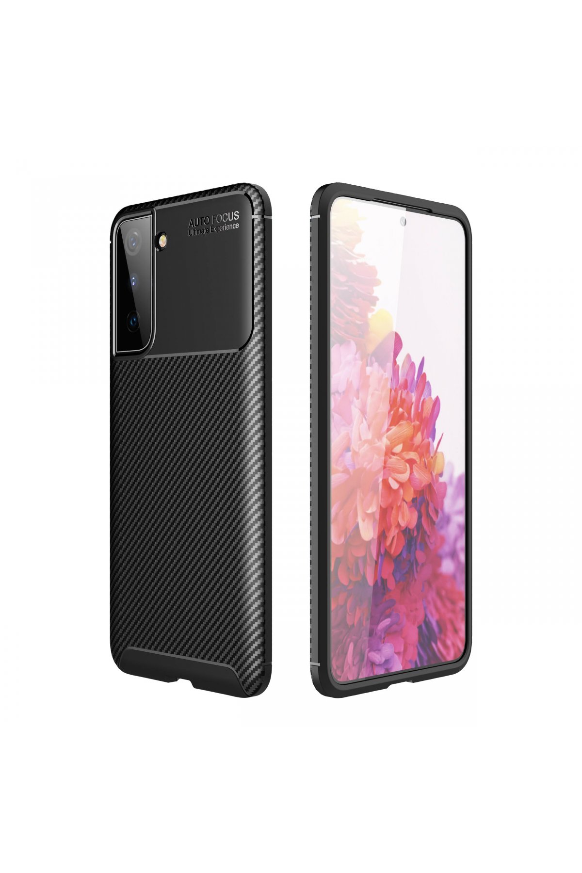Newface Samsung Galaxy S21 Plus Kılıf Nano içi Kadife Silikon - Mor