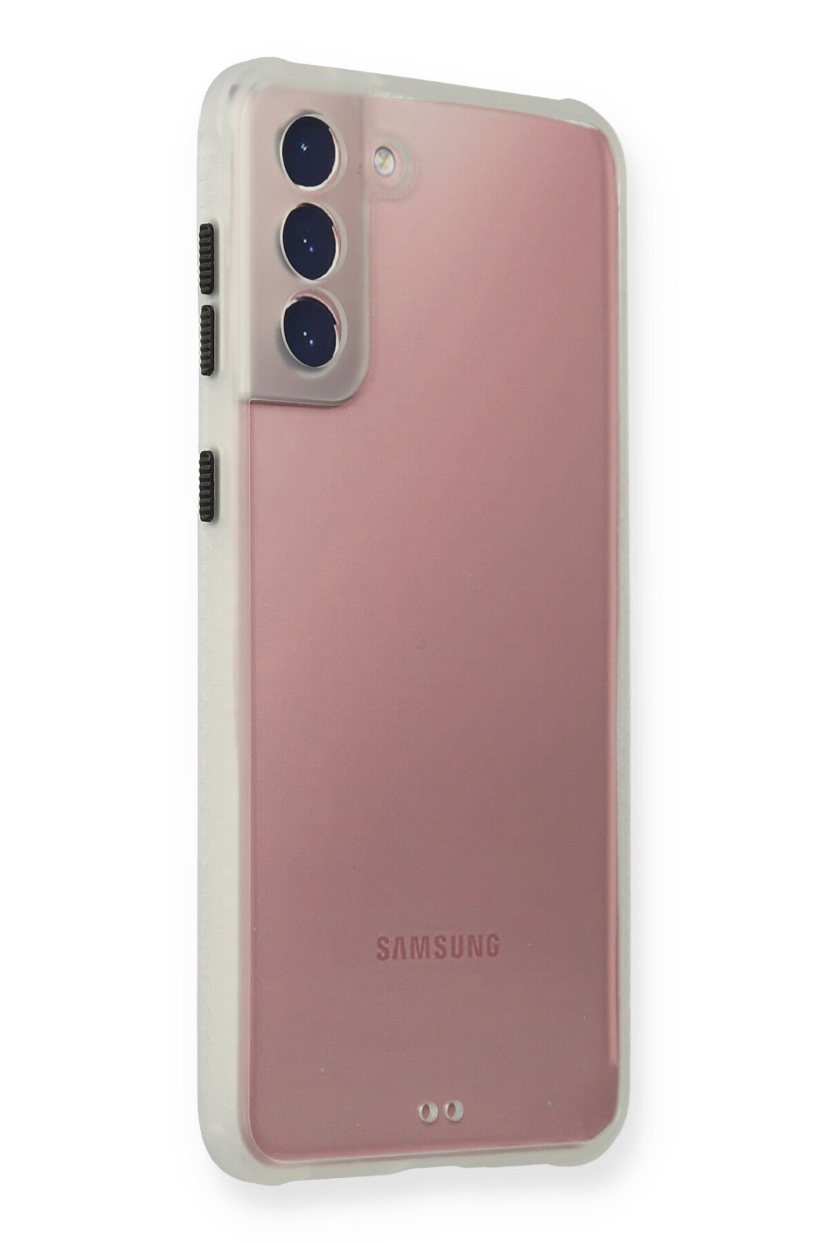 Newface Samsung Galaxy S21 Plus Kılıf Platin Kamera Koruma Silikon - Lila