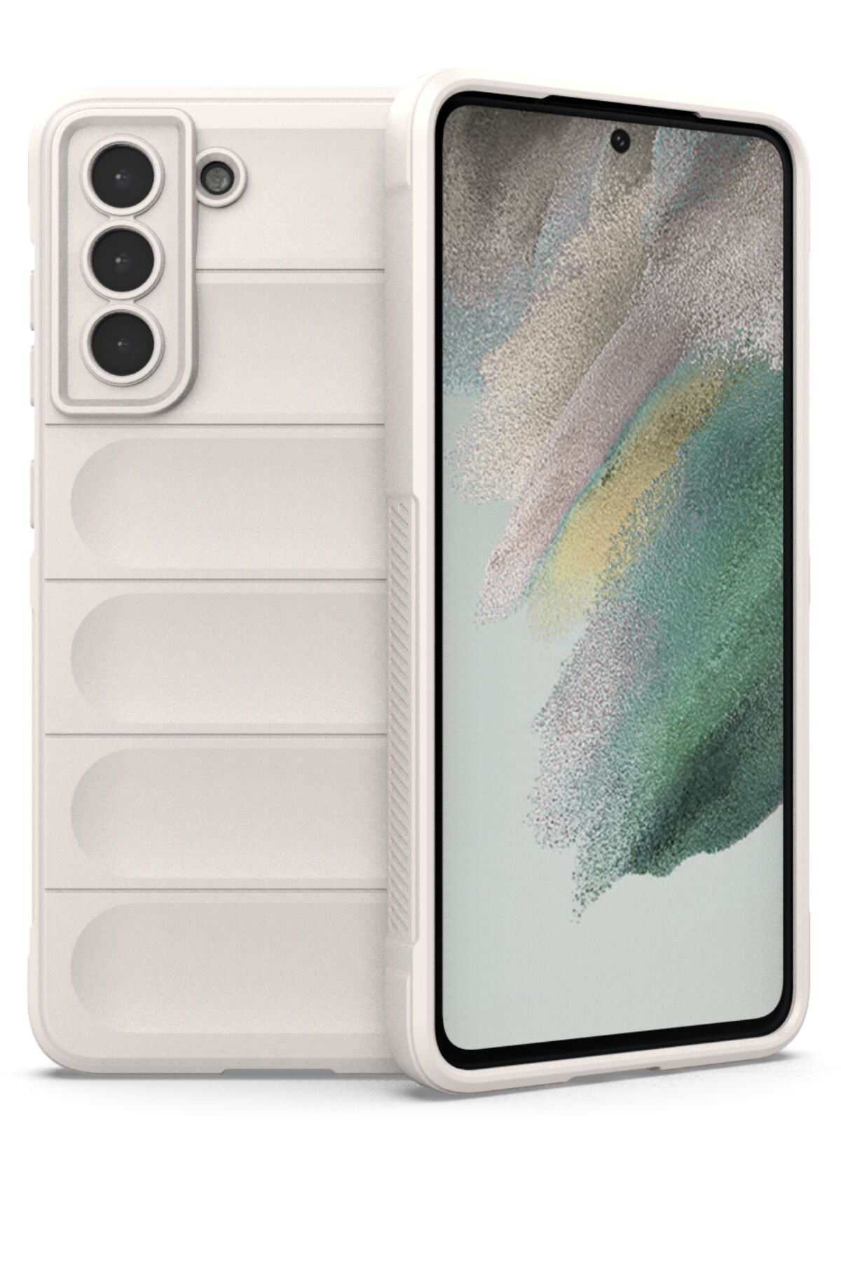 Newface Samsung Galaxy S21 Plus Kılıf Platin Kamera Koruma Silikon - Açık Yeşil