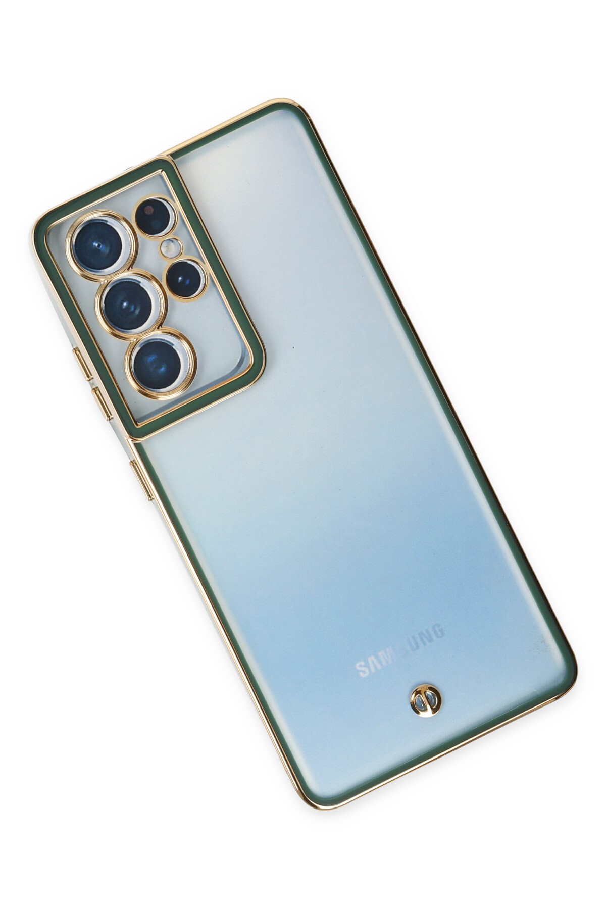 Newface Samsung Galaxy S21 Ultra Kılıf Nano içi Kadife Silikon - Lila