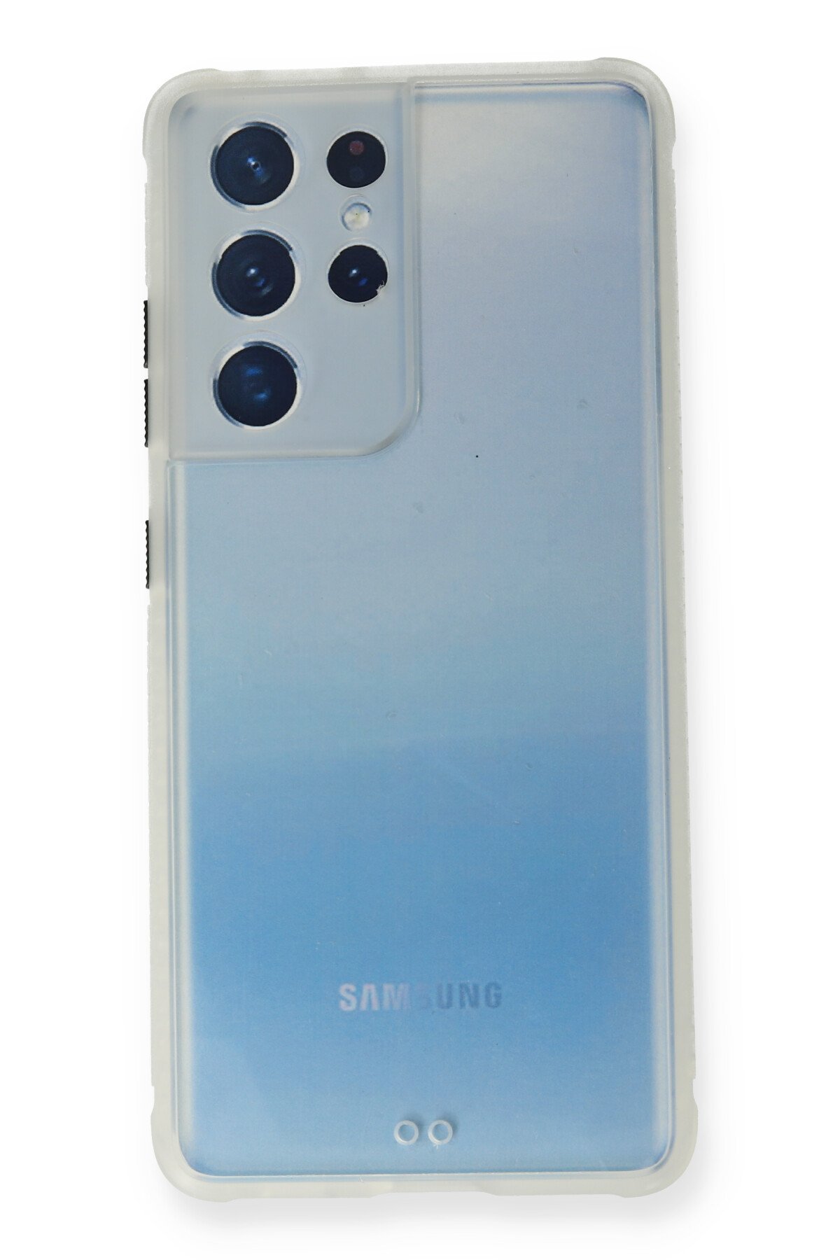 Newface Samsung Galaxy S21 Ultra Kılıf Nano içi Kadife  Silikon - Sarı