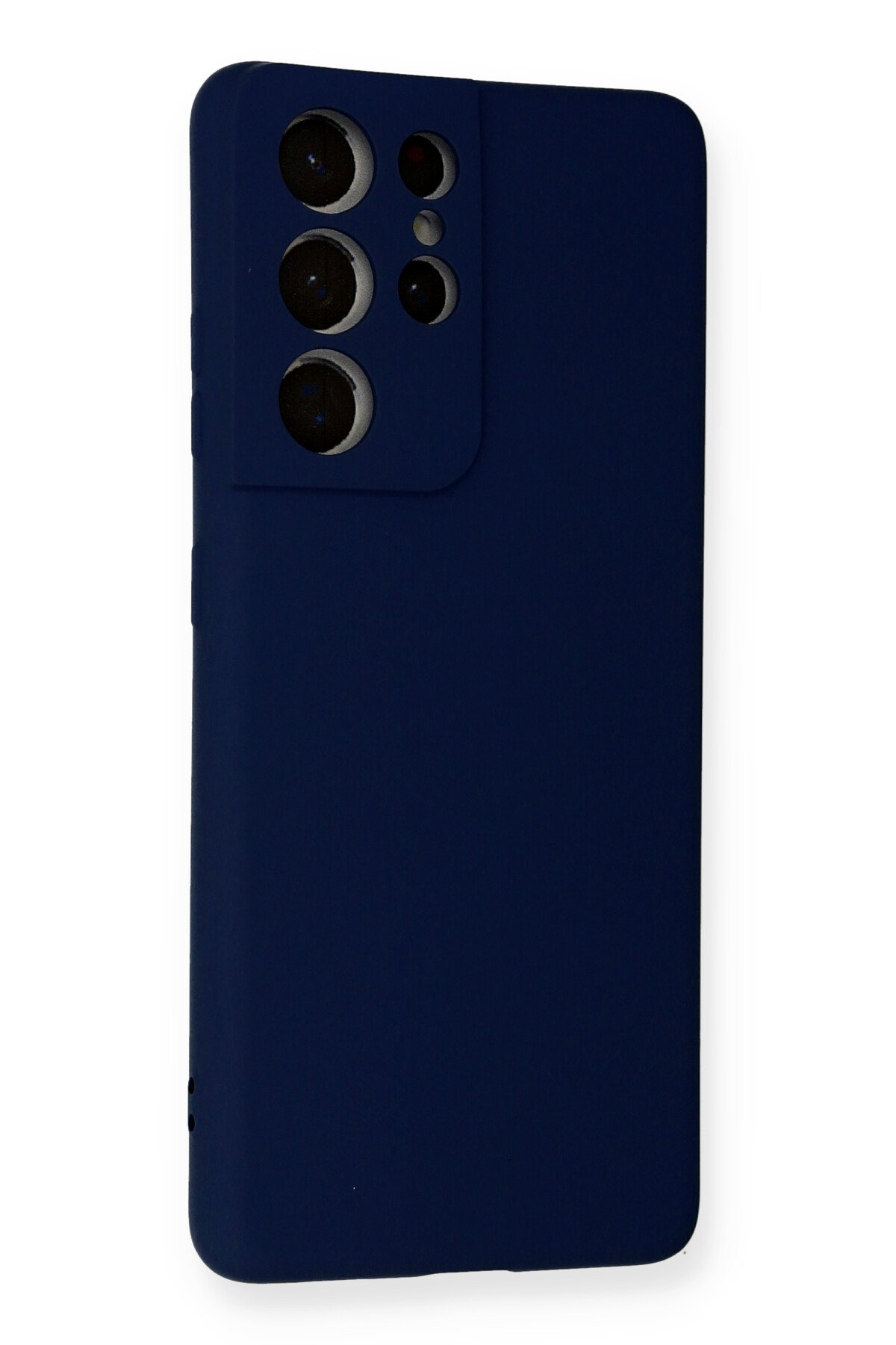 Newface Samsung Galaxy S21 Ultra Kılıf Platin Silikon - Mavi