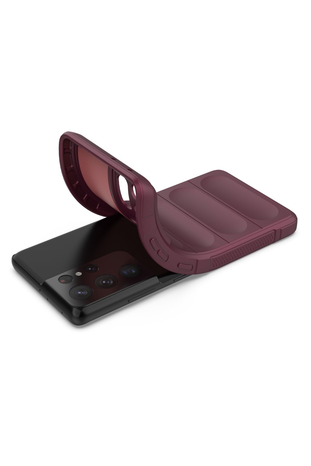 Newface Samsung Galaxy S21 Ultra Kılıf Platin Silikon - Mavi