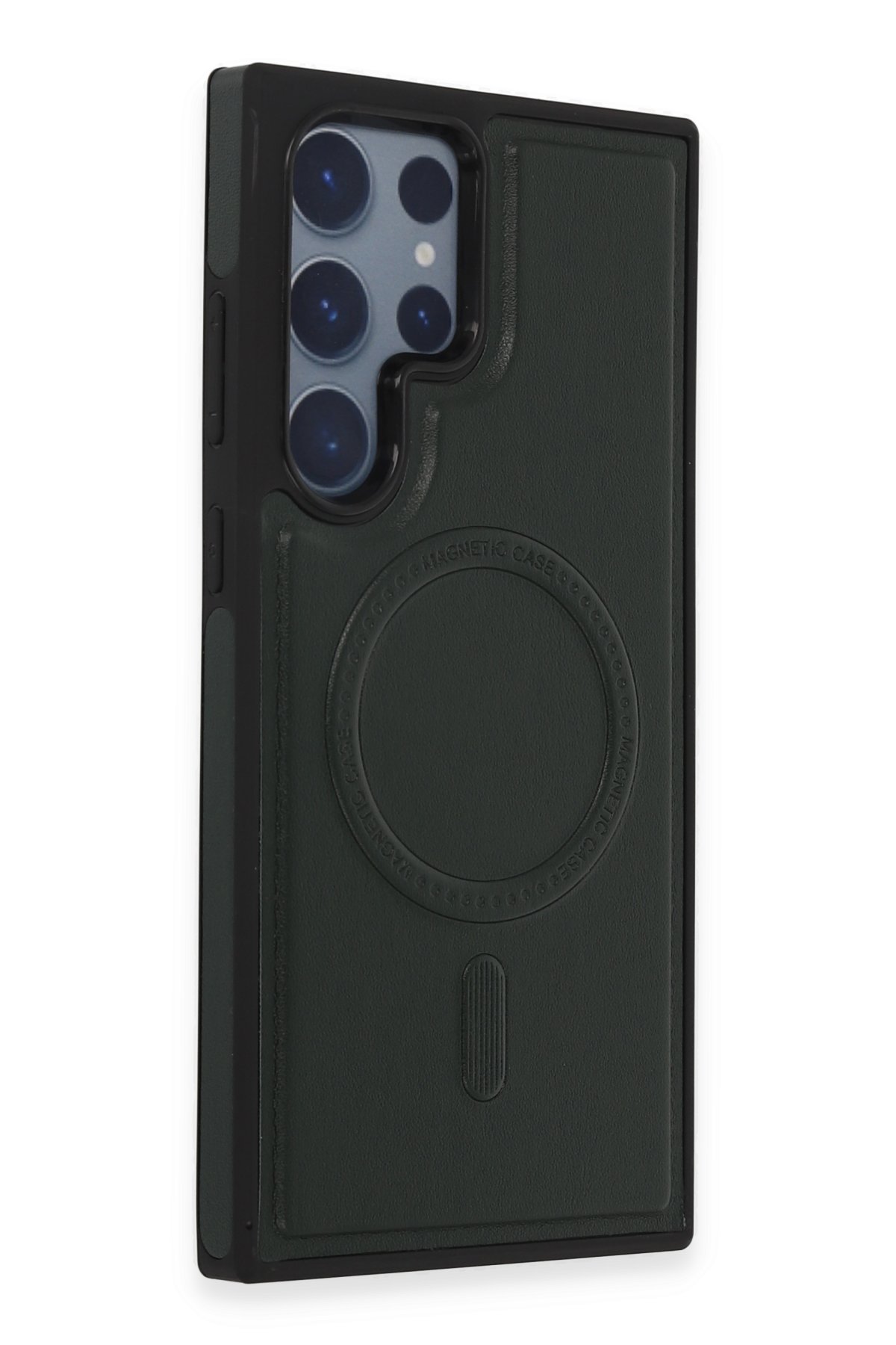 Newface Samsung Galaxy S21 Ultra Kılıf Liva Lens Silikon - Yeşil