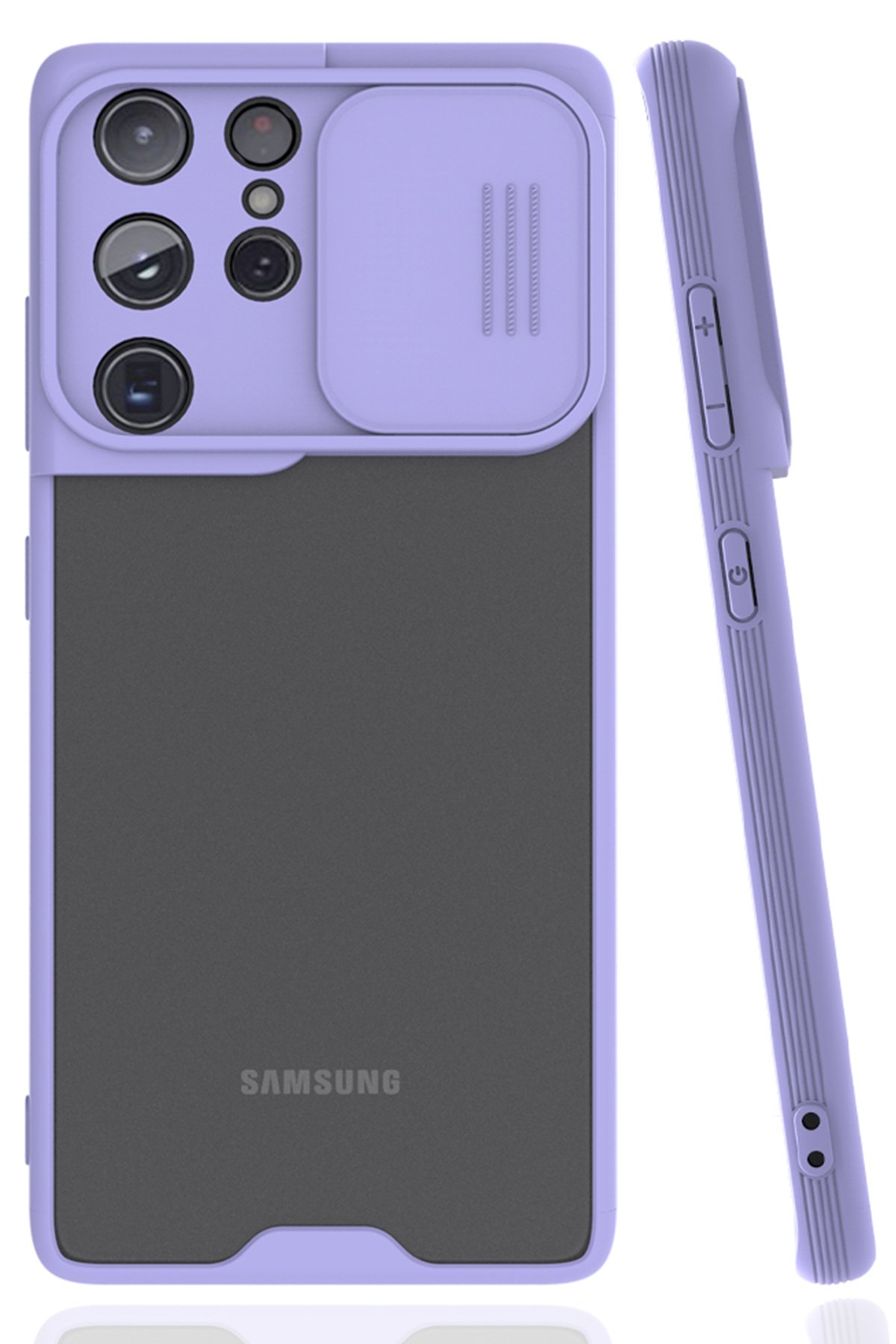 Newface Samsung Galaxy S21 Ultra Kılıf Nano içi Kadife  Silikon - Siyah