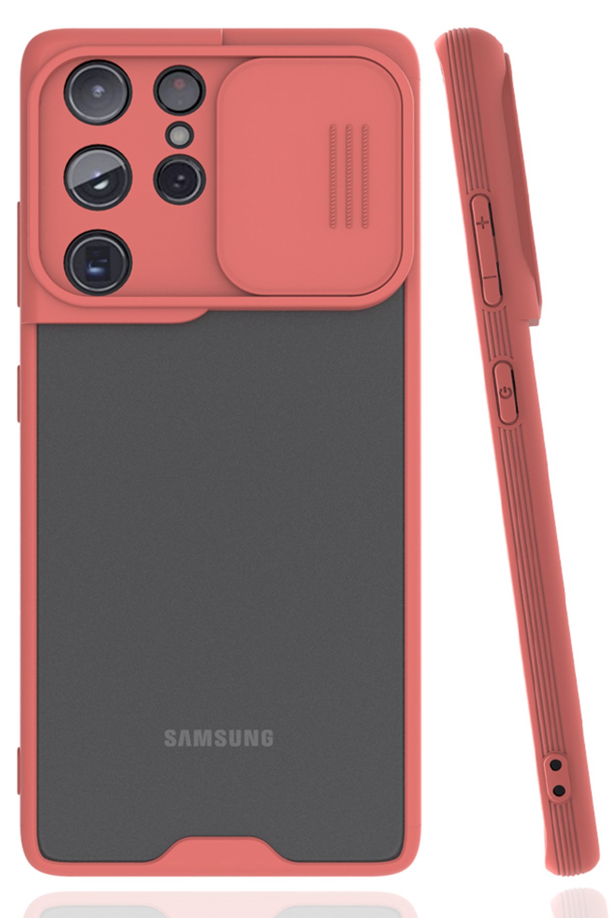 Newface Samsung Galaxy S21 Ultra Kılıf Nano içi Kadife Silikon - Sarı