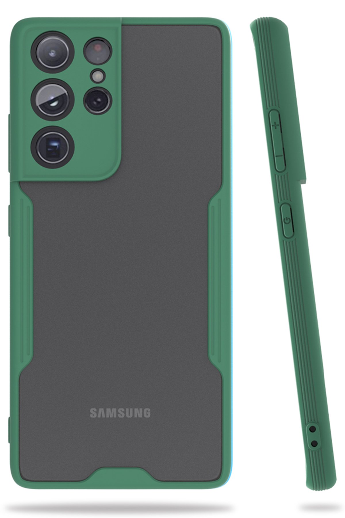 Newface Samsung Galaxy S21 Ultra Kılıf Nano içi Kadife Silikon - Mor