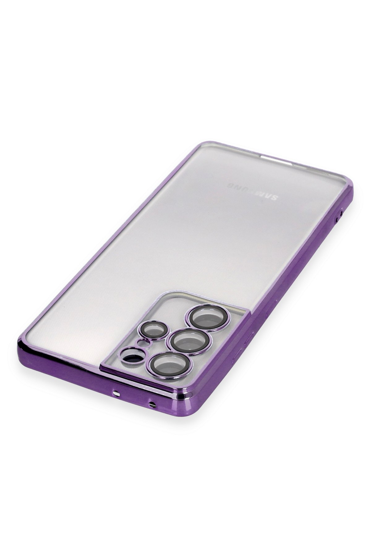 Newface Samsung Galaxy S21 Ultra Kılıf Loop Deri Silikon - Lacivert