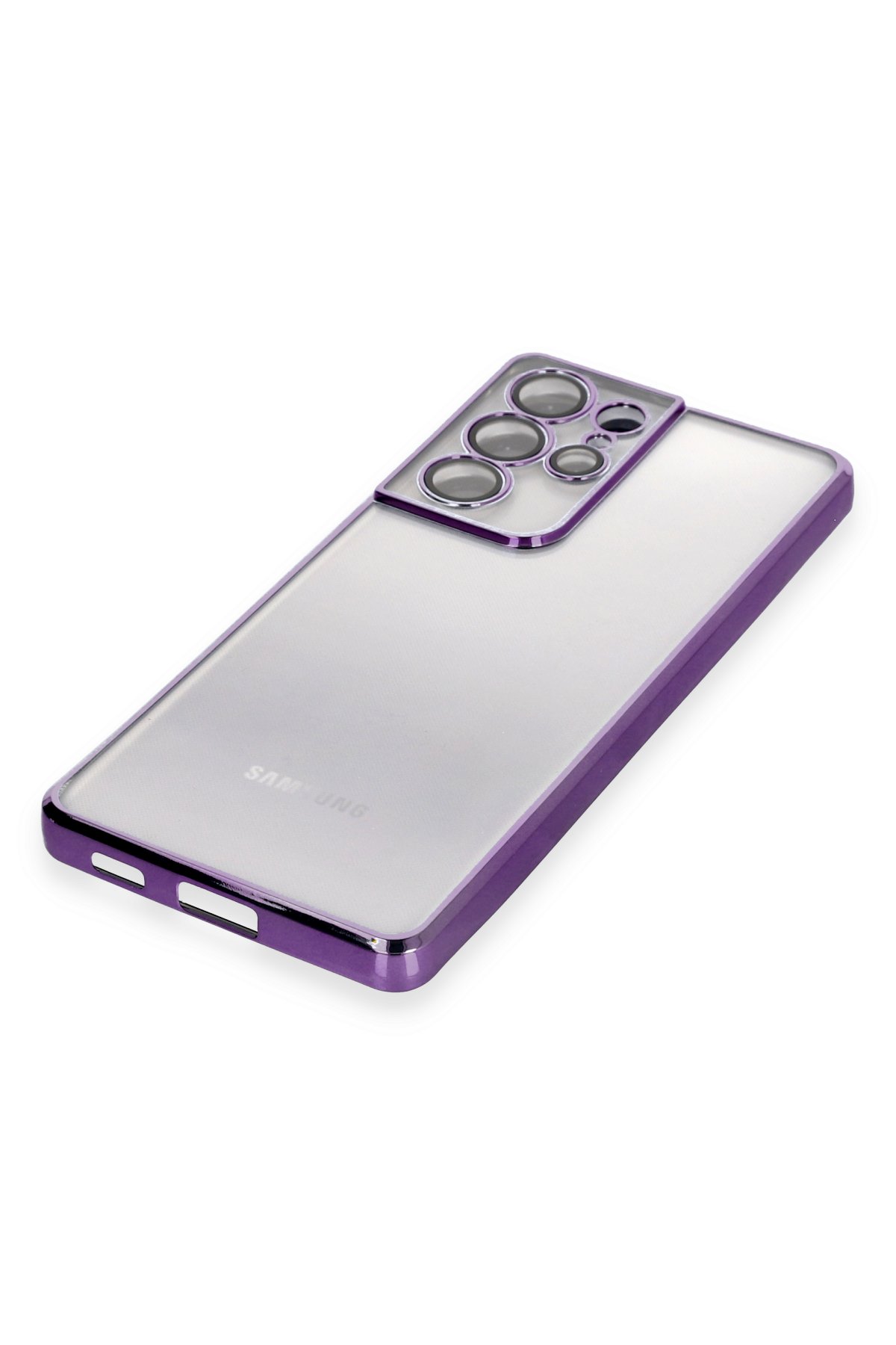 Newface Samsung Galaxy S21 Ultra Kılıf Loop Deri Silikon - Lacivert