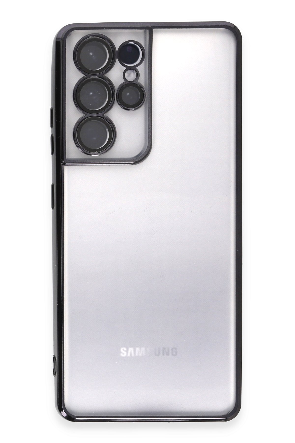 Newface Samsung Galaxy S21 Ultra Kılıf Nano içi Kadife Silikon - Pudra