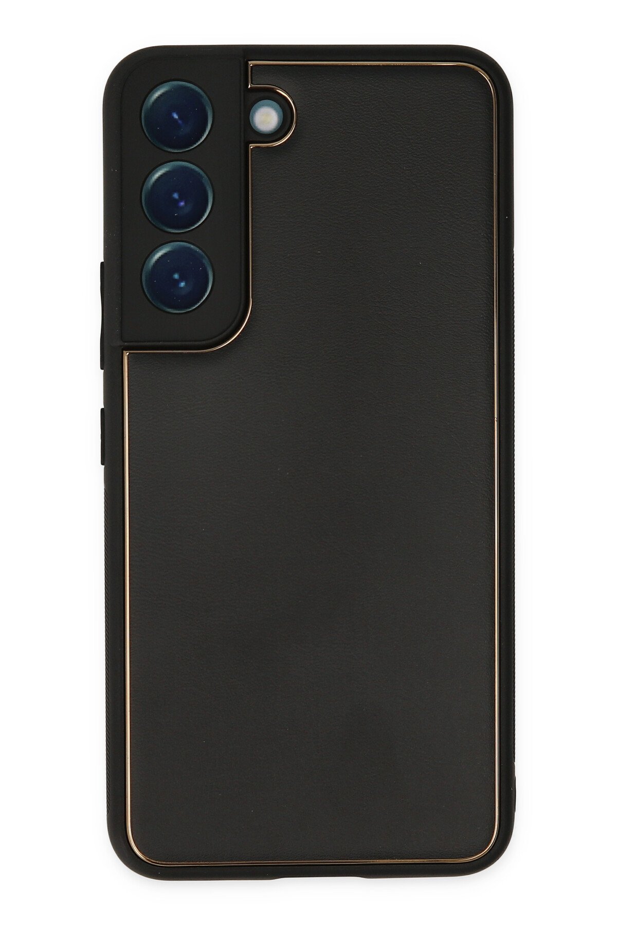 Newface Samsung Galaxy S22 Kılıf Pars Lens Yüzüklü Silikon - Gümüş