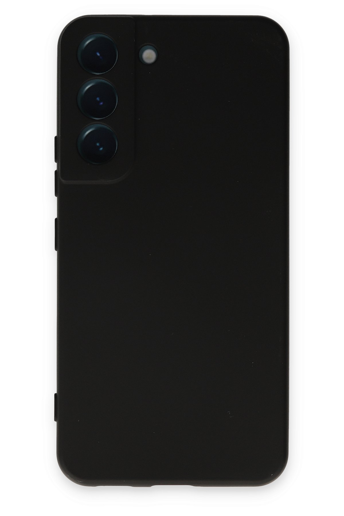 Newface Samsung Galaxy S22 Kılıf Pars Lens Yüzüklü Silikon - Siyah