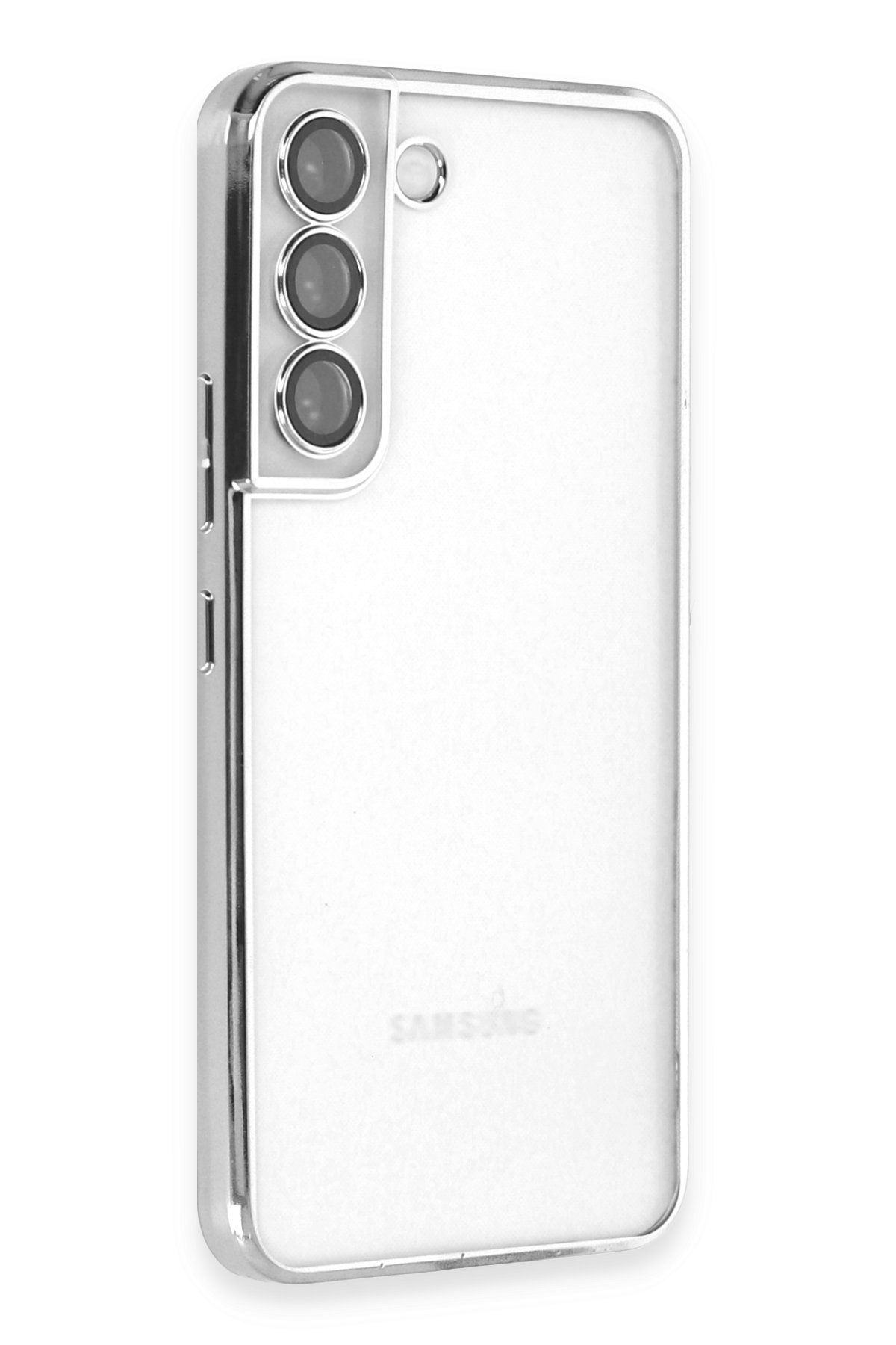 Newface Samsung Galaxy S22 Kılıf Pars Lens Yüzüklü Silikon - Kırmızı