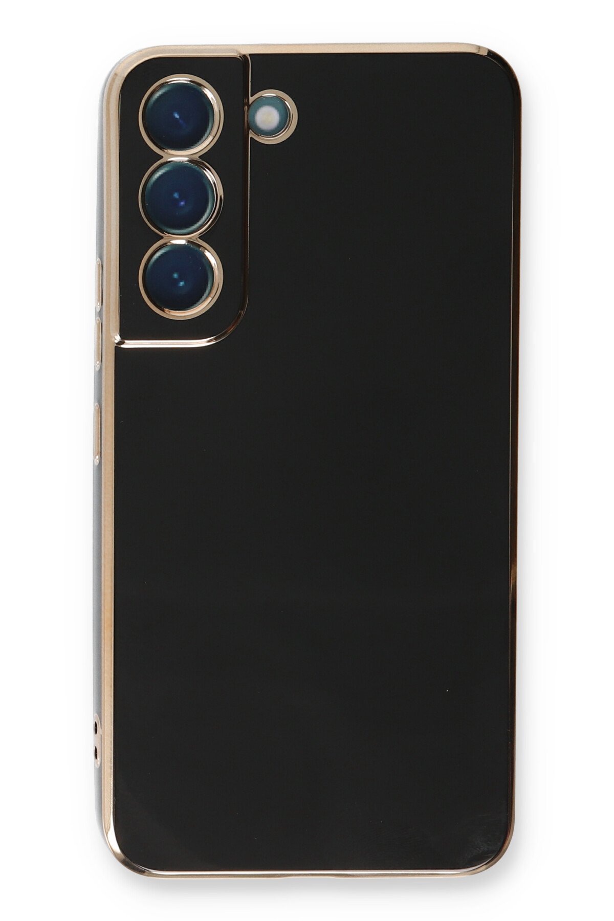 Newface Samsung Galaxy S22 Plus Kılıf Nano içi Kadife Silikon - Siyah