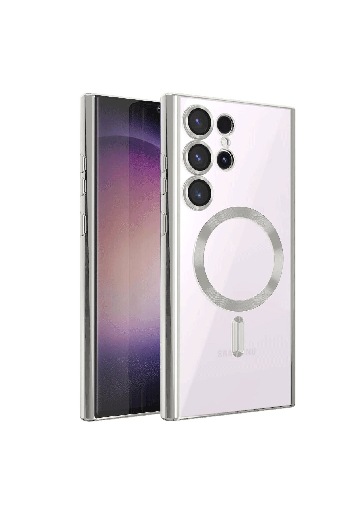 Newface Samsung Galaxy S22 Ultra Kılıf Montreal Silikon Kapak - Kırmızı