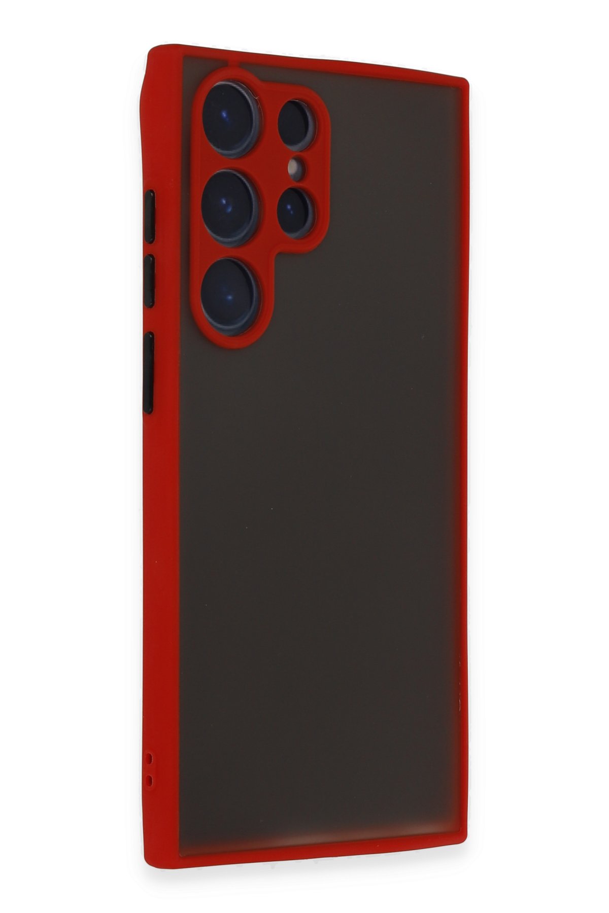 Newface Samsung Galaxy S22 Ultra Kılıf Nano içi Kadife Silikon - Siyah