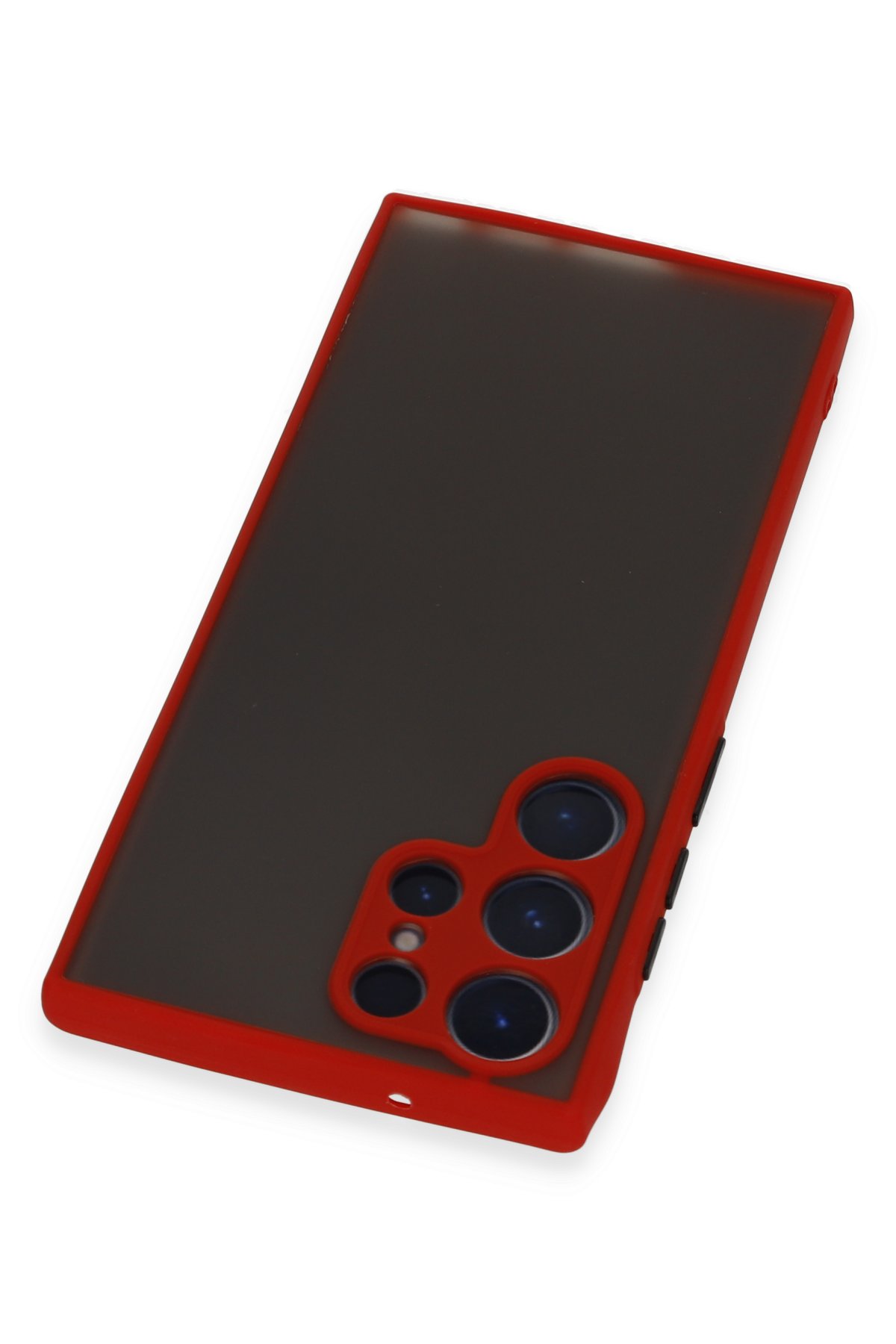 Newface Samsung Galaxy S22 Ultra Kılıf Nano içi Kadife Silikon - Siyah