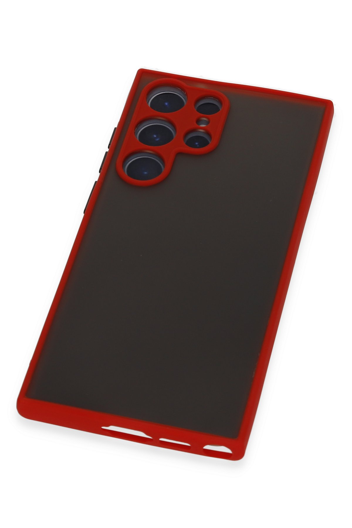 Newface Samsung Galaxy S22 Ultra Kılıf Nano içi Kadife Silikon - Siyah