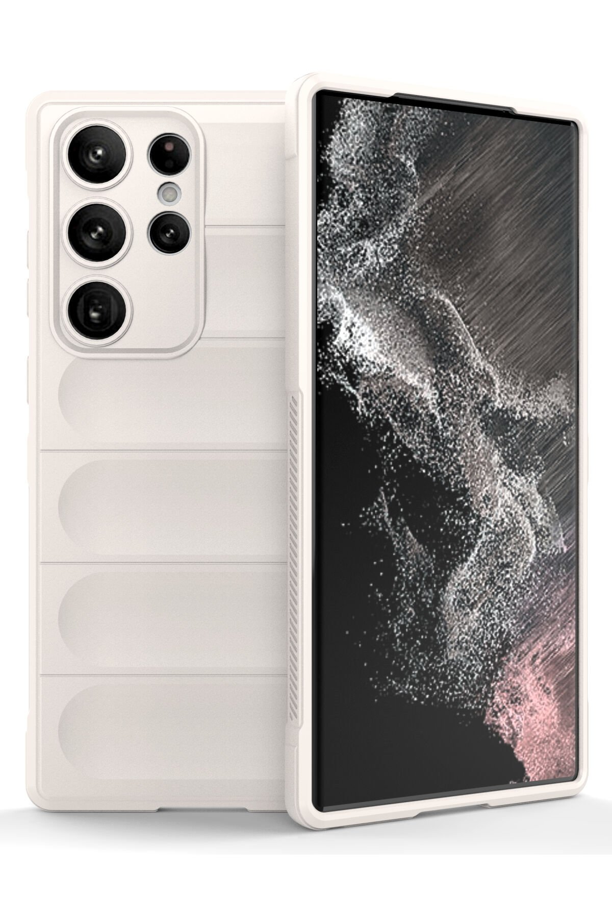 Newface Samsung Galaxy S22 Ultra Kılıf Montreal Silikon Kapak - Kırmızı