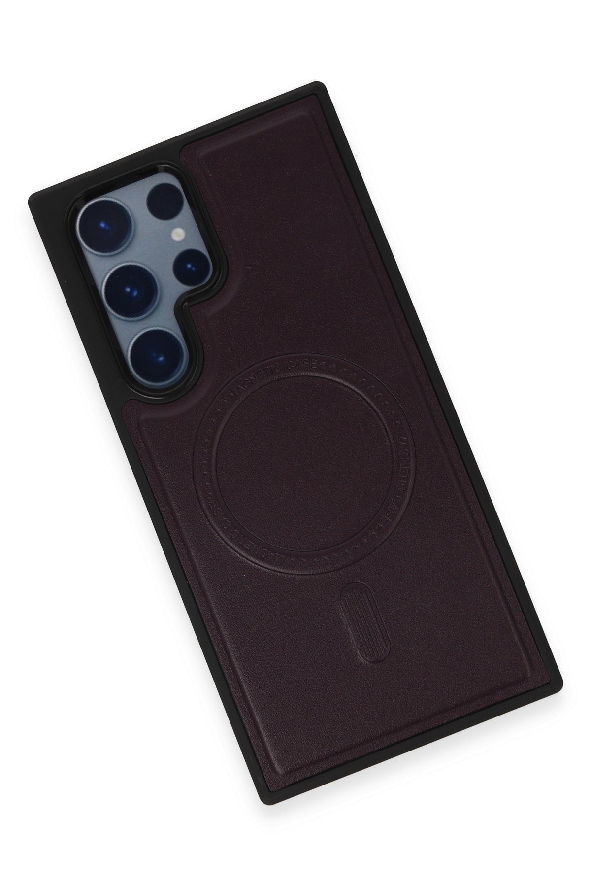 Newface Samsung Galaxy S22 Ultra Kılıf Kross Magneticsafe Kapak - Kırmızı