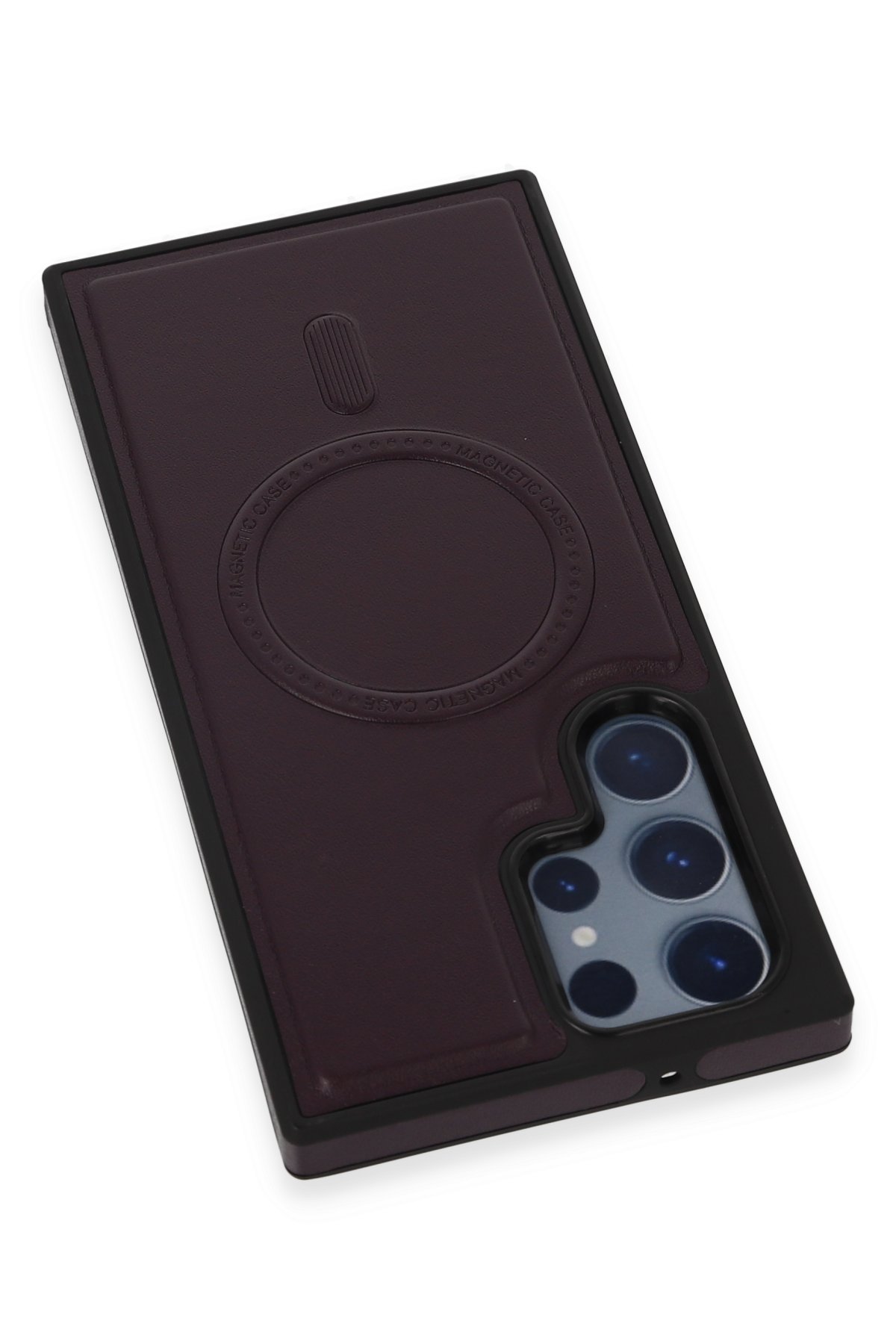 Newface Samsung Galaxy S22 Ultra Kılıf Kross Magneticsafe Kapak - Kırmızı