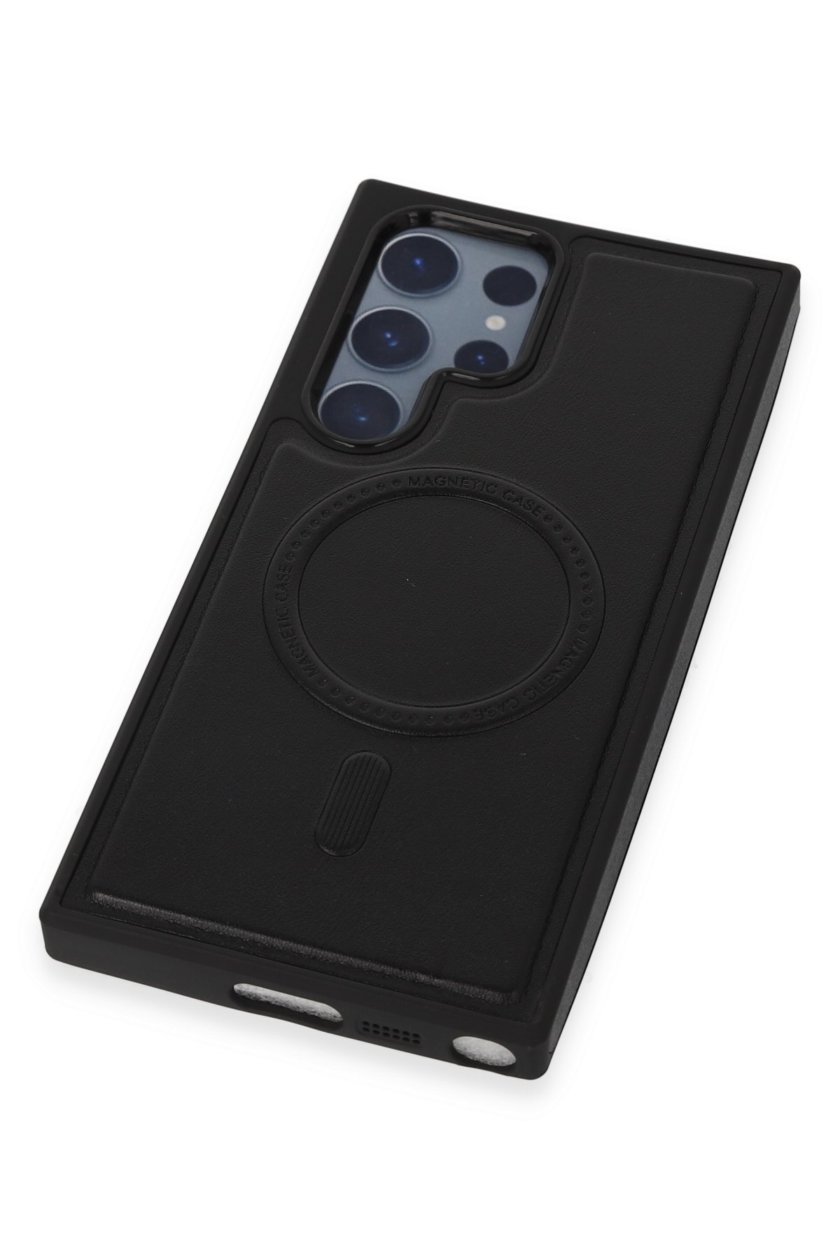 Newface Samsung Galaxy S22 Ultra Kılıf Razer Lensli Silikon - Gold