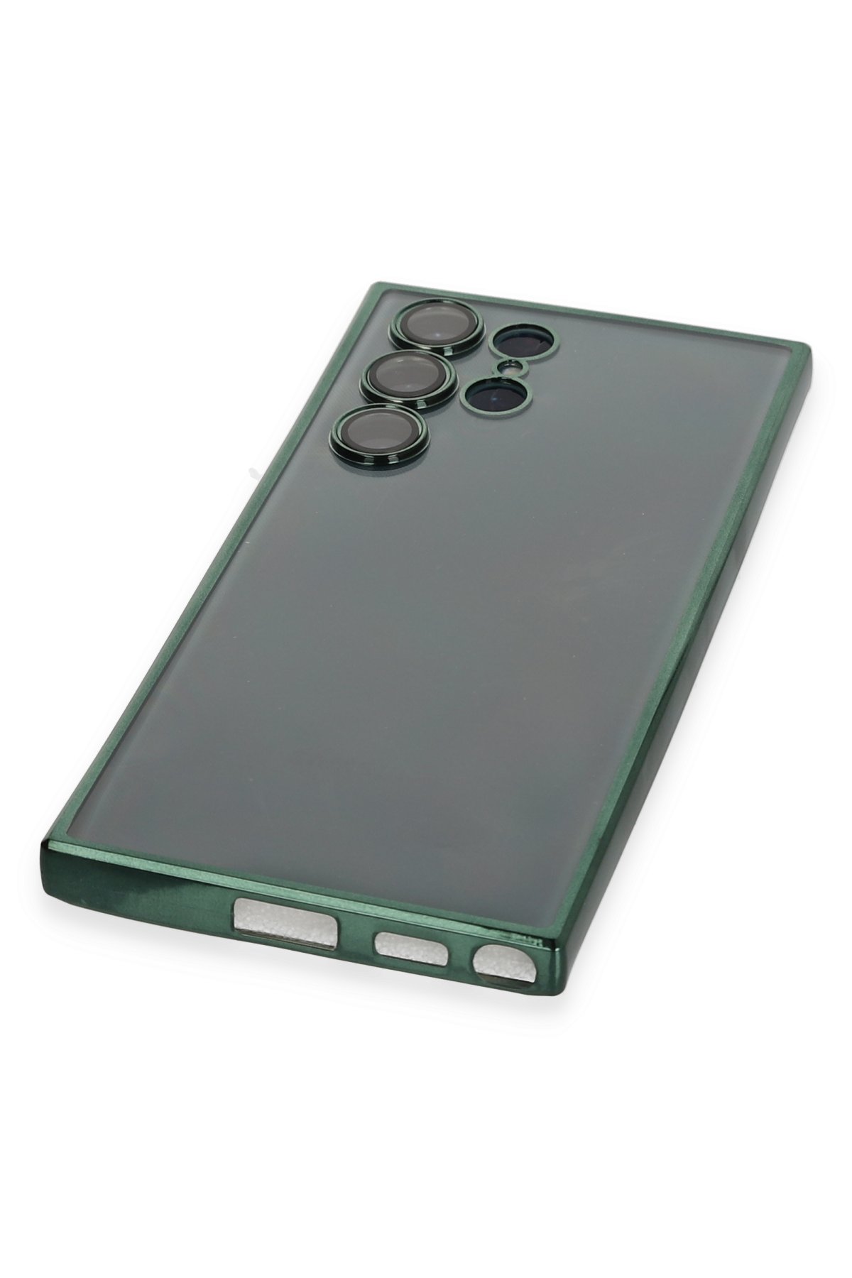 Newface Samsung Galaxy S22 Ultra Kılıf Volet Silikon - Açık Yeşil