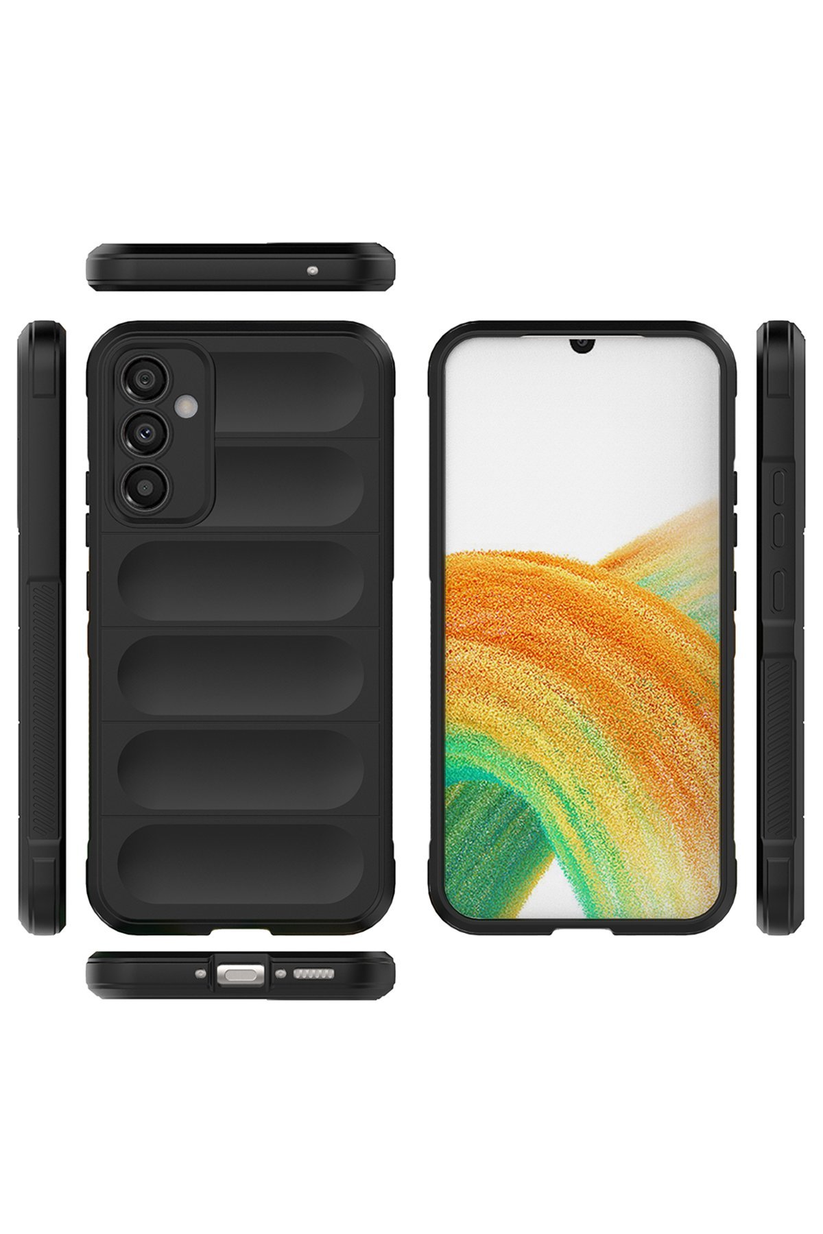 Newface Samsung Galaxy S23 FE Kılıf Volet Silikon - Beyaz