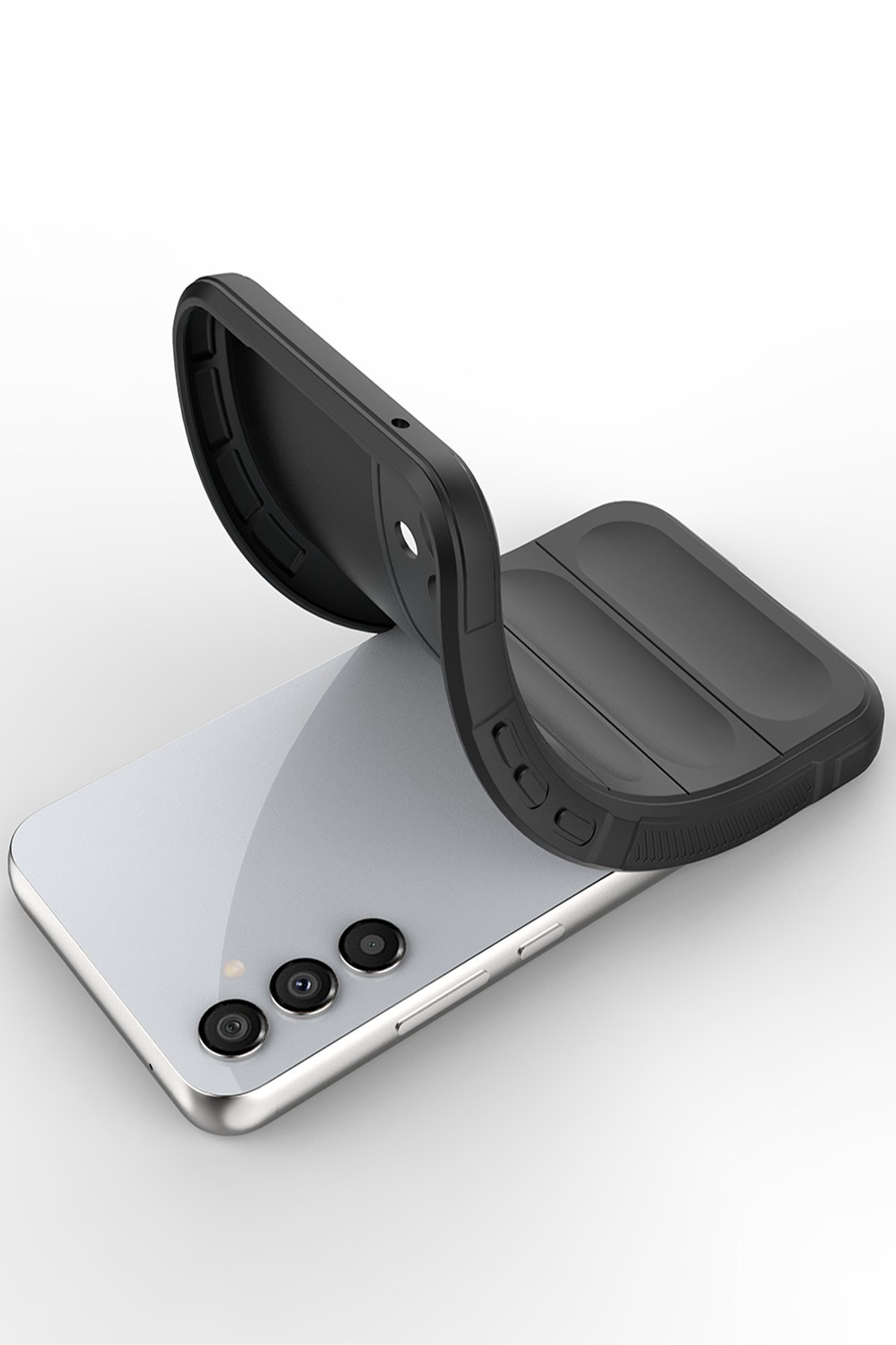 Newface Samsung Galaxy S23 FE Kılıf Volet Silikon - Beyaz