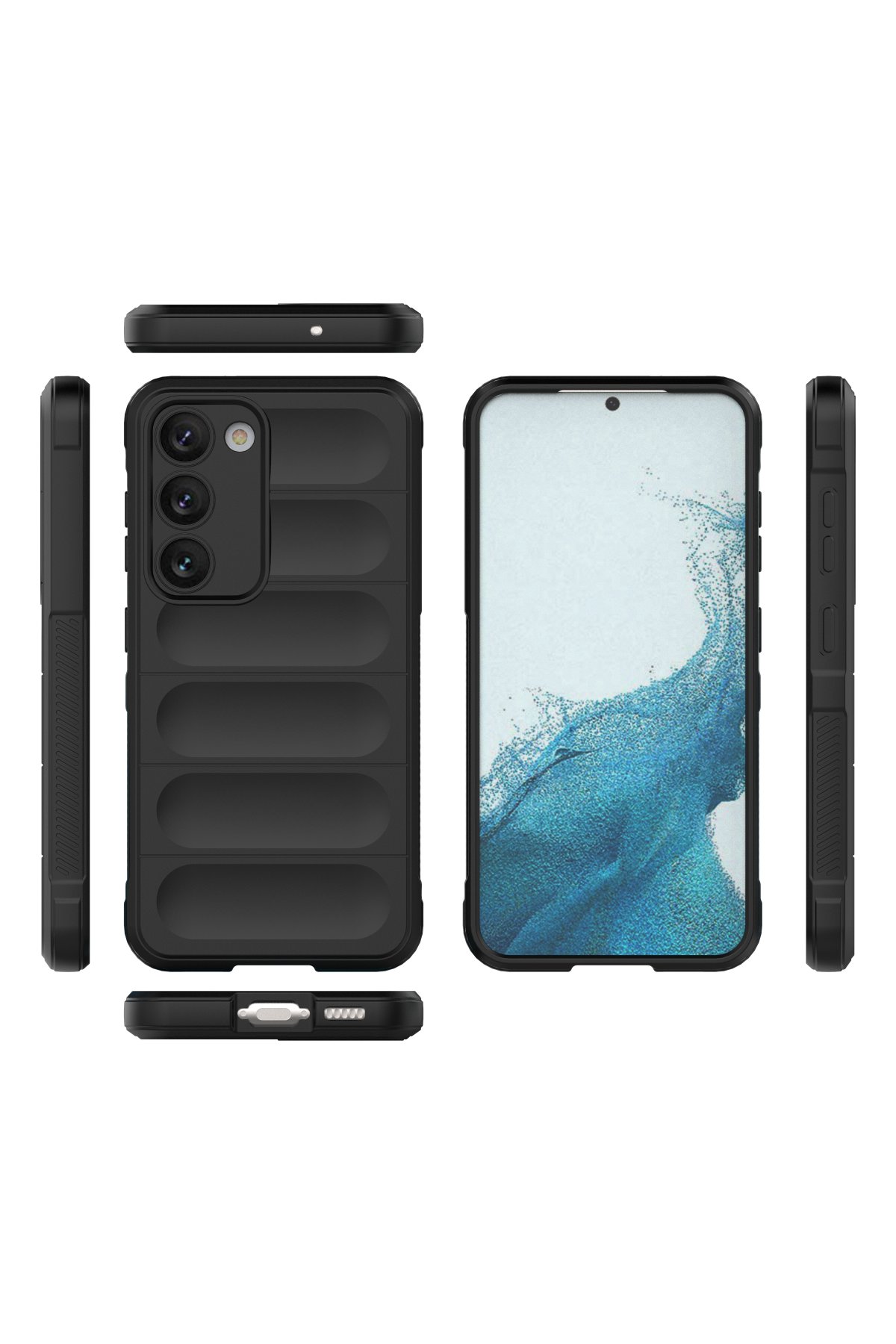 Newface Samsung Galaxy S23 Kılıf Nano içi Kadife Silikon - Mavi