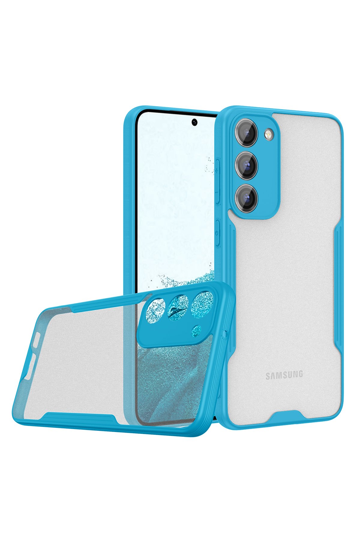 Newface Samsung Galaxy S23 Kılıf Boyi Silikon Kapak - Derin Mor
