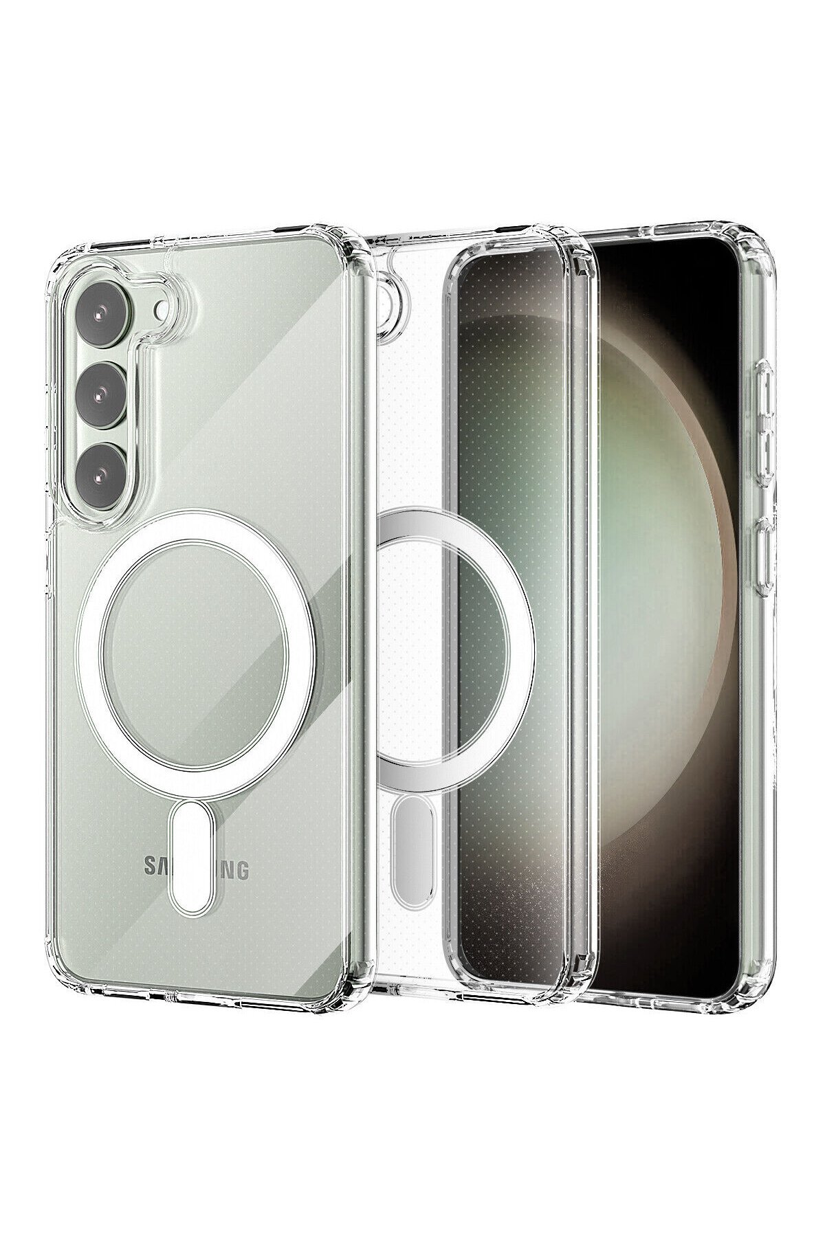 Newface Samsung Galaxy S23 Plus Kılıf Nano içi Kadife Silikon - Siyah