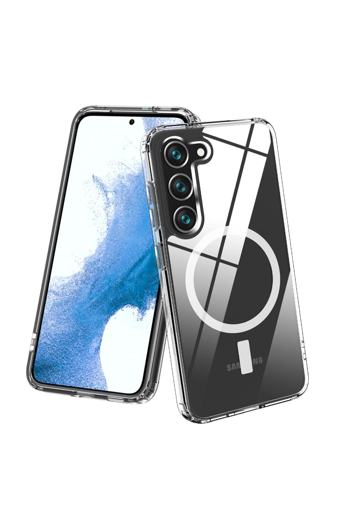 Newface Samsung Galaxy S23 Plus Kılıf Nano içi Kadife Silikon - Siyah