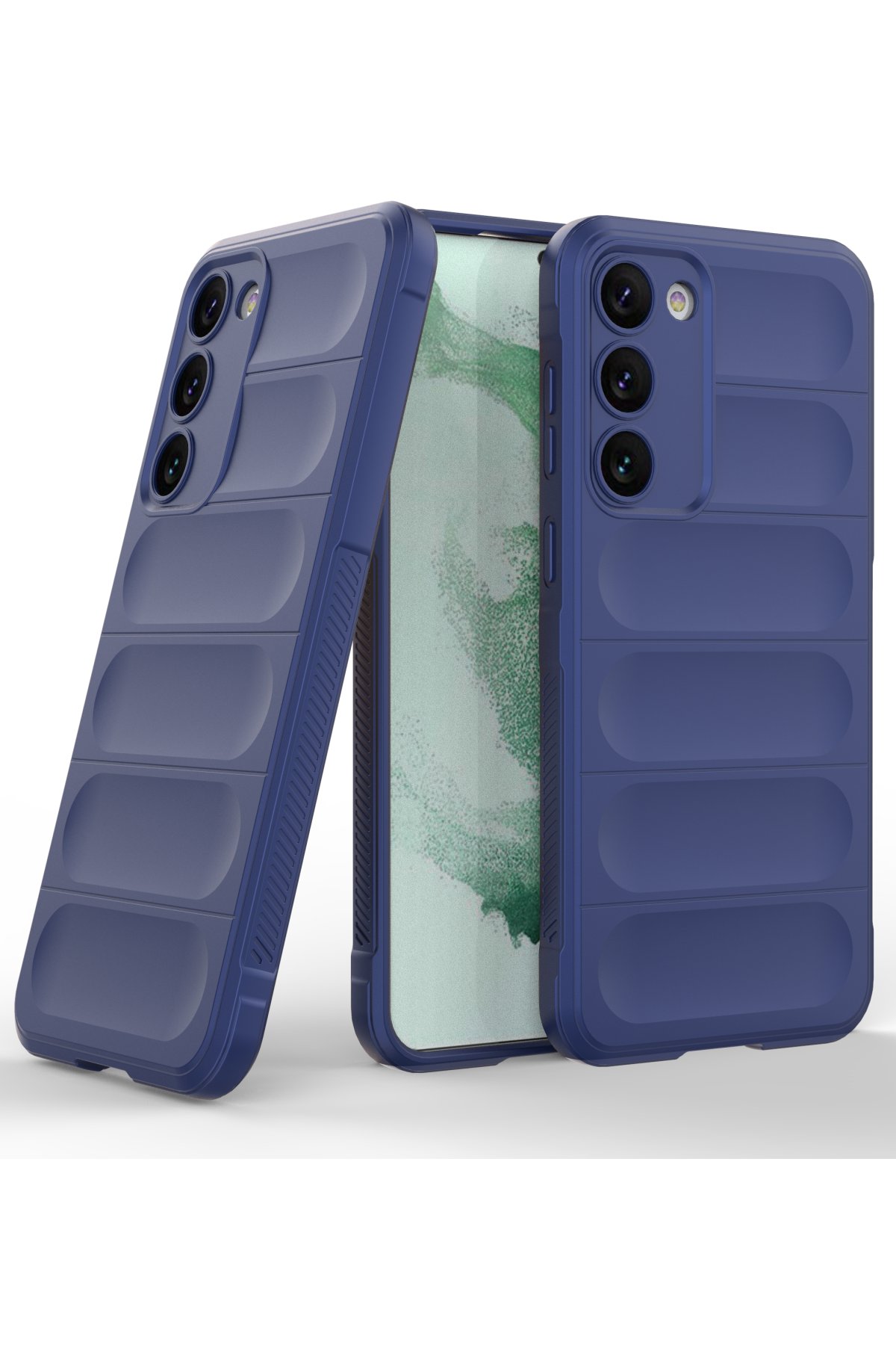 Newface Samsung Galaxy S23 Plus Kılıf Volet Silikon - Mavi