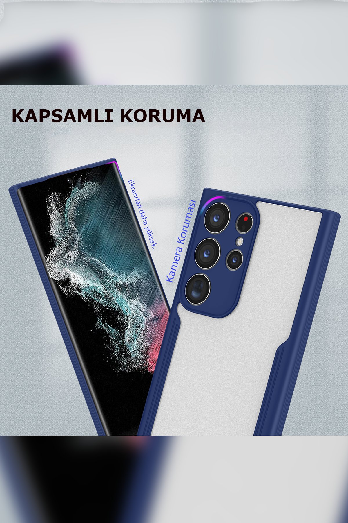 Newface Samsung Galaxy S23 Plus Kılıf Zuma Kartvizitli Yüzüklü Silikon - Lila